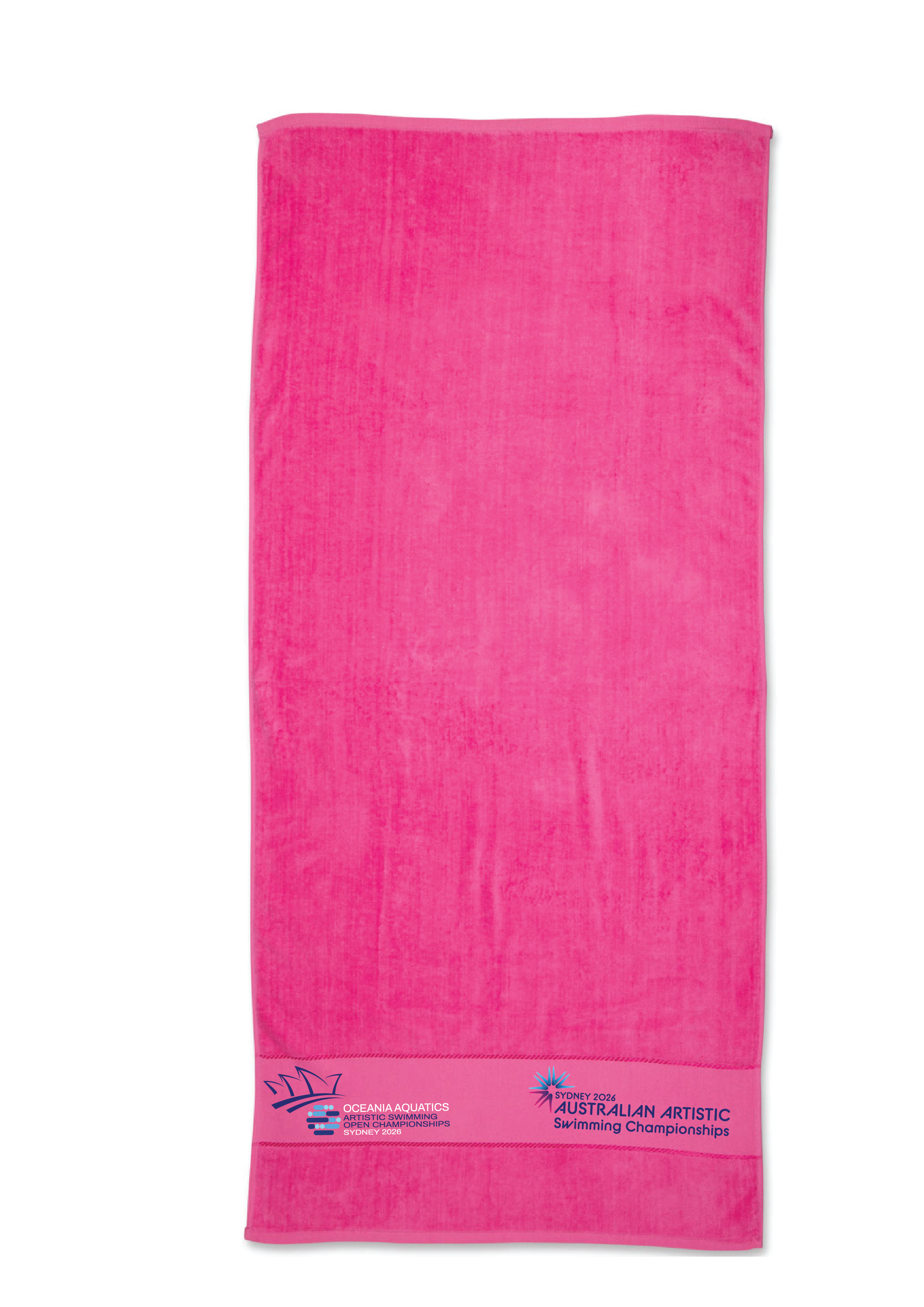 2026 OCEANIA & AUSTRALIAN ARTISTIC SWIMMING CHAMPIONSHIP TOWEL - FUCHSIA
