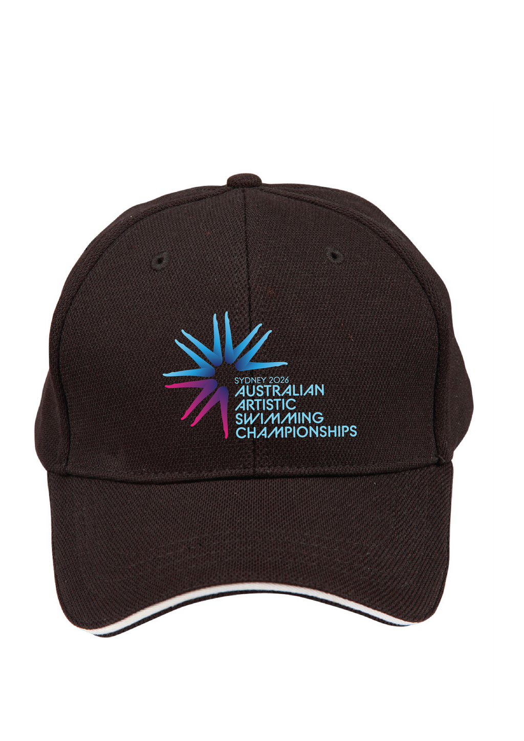 2026 AUSTRALIAN ARTISTIC SWIMMING CHAMPIONSHIP PEAK CAP - BLACK