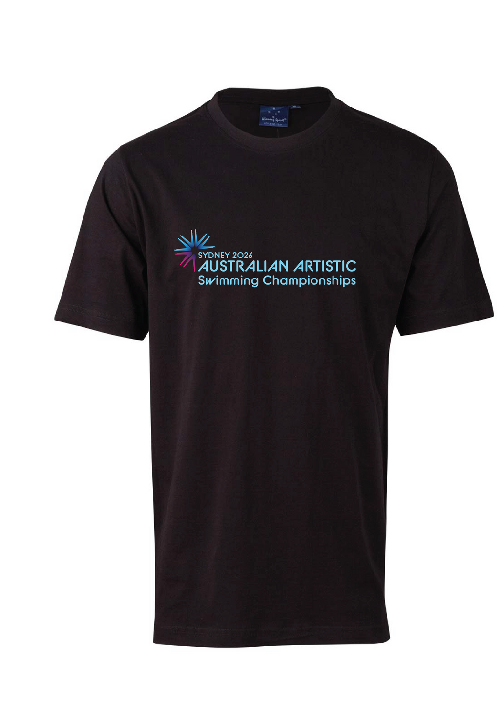 2026 Australian Artistic Swimming Championships Tee Unisex & Women's Sizing - Black