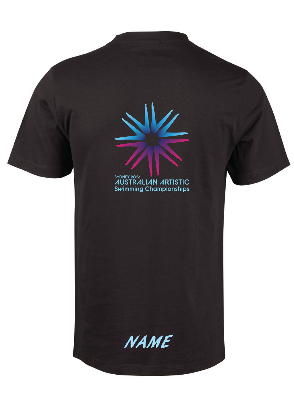 2026 Australian Artistic Swimming Championships Tee Unisex & Women's Sizing - Black