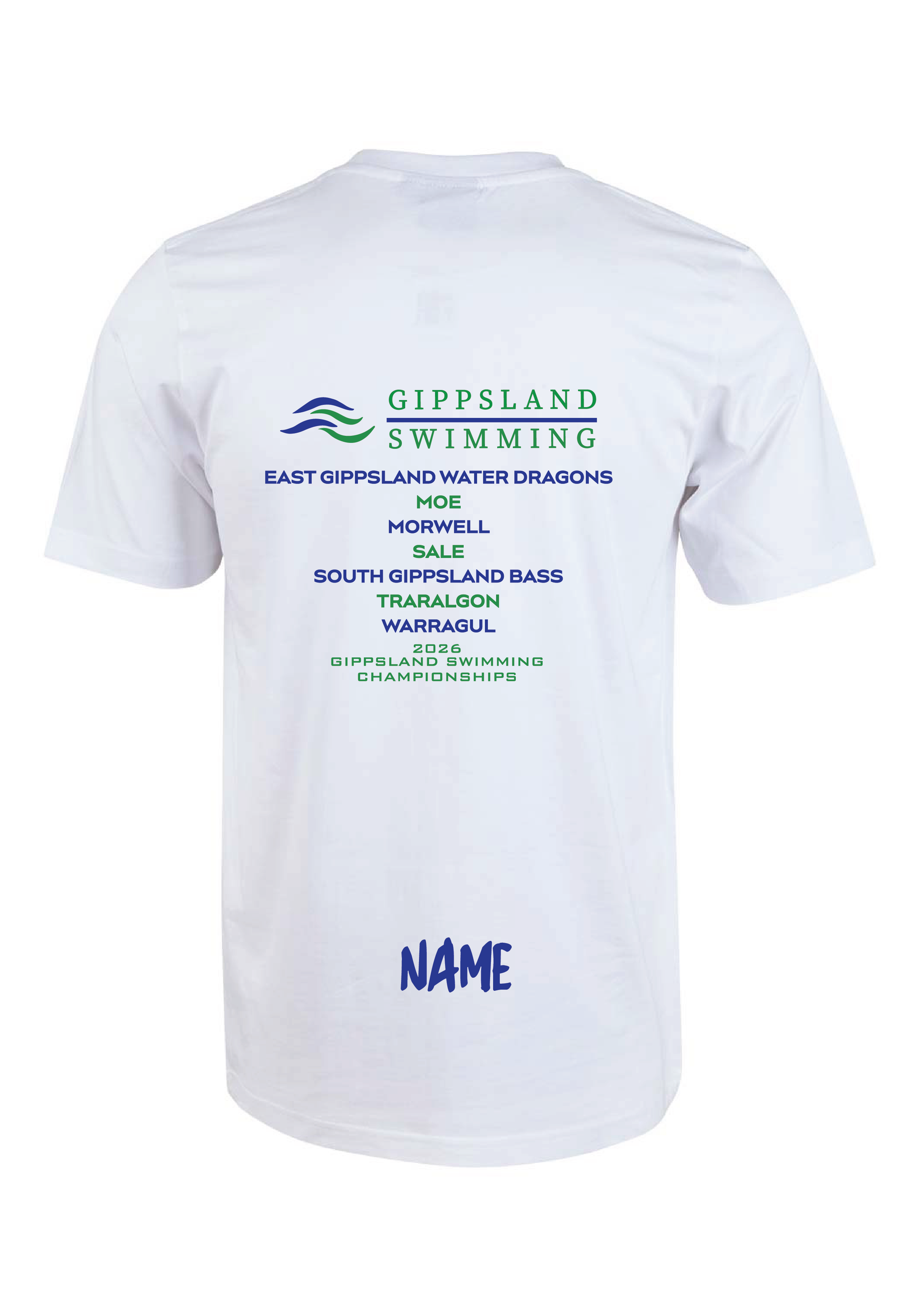2026 GIPPSLAND CHAMPIONSHIPS SHORT SLEEVE TEE - WHITE
