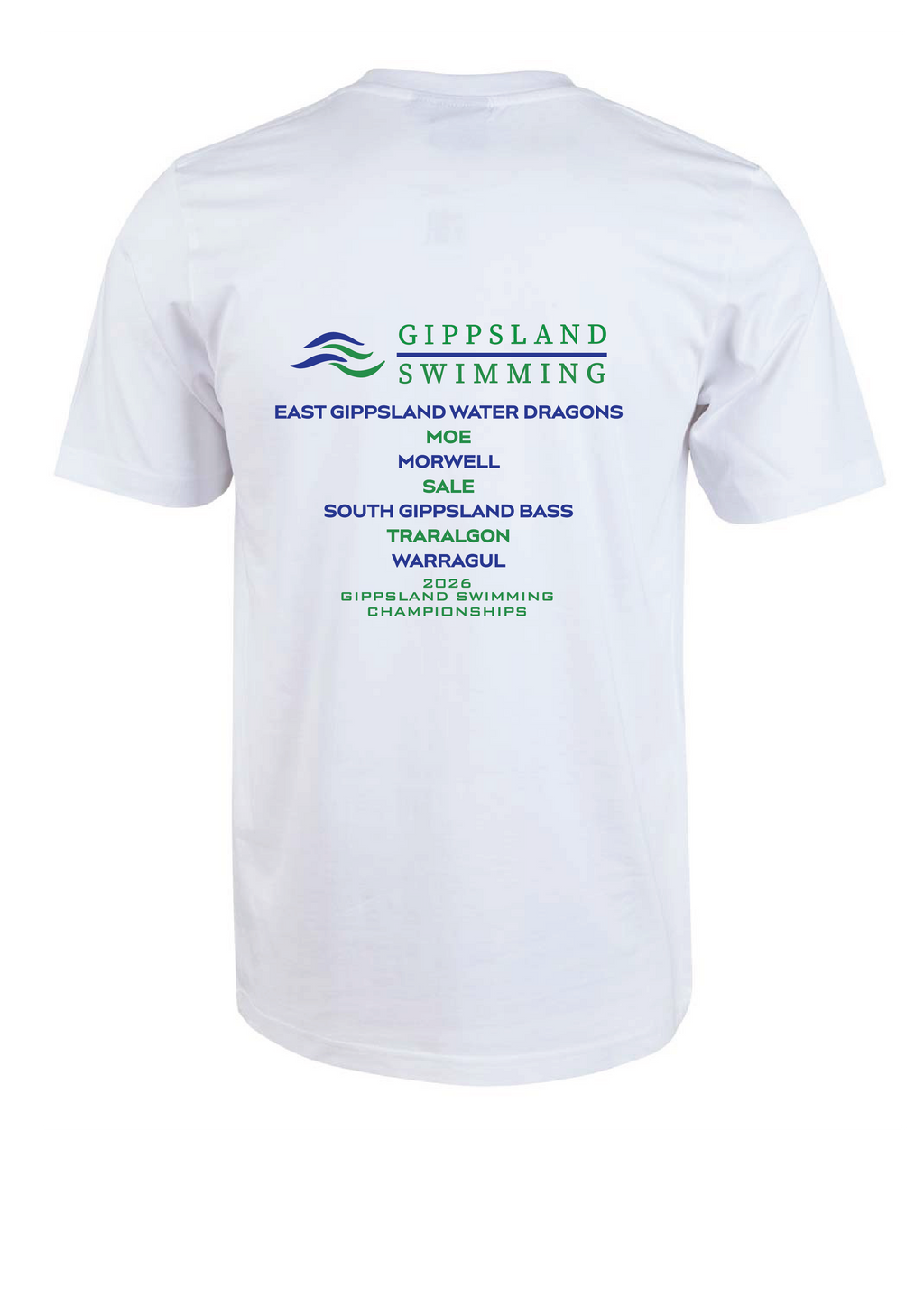 2026 GIPPSLAND CHAMPIONSHIPS SHORT SLEEVE TEE - WHITE