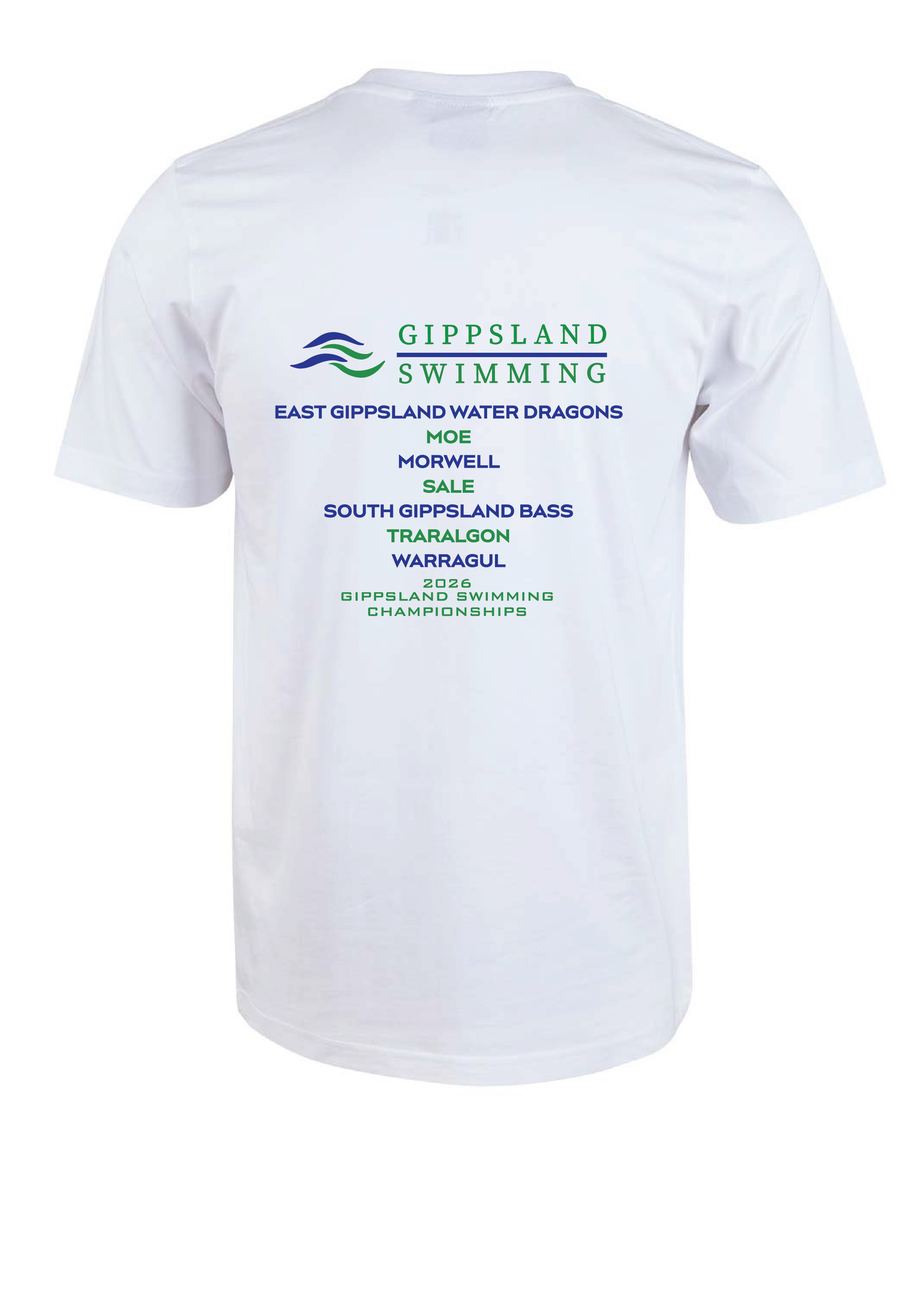 2026 GIPPSLAND CHAMPIONSHIPS SHORT SLEEVE TEE - WHITE