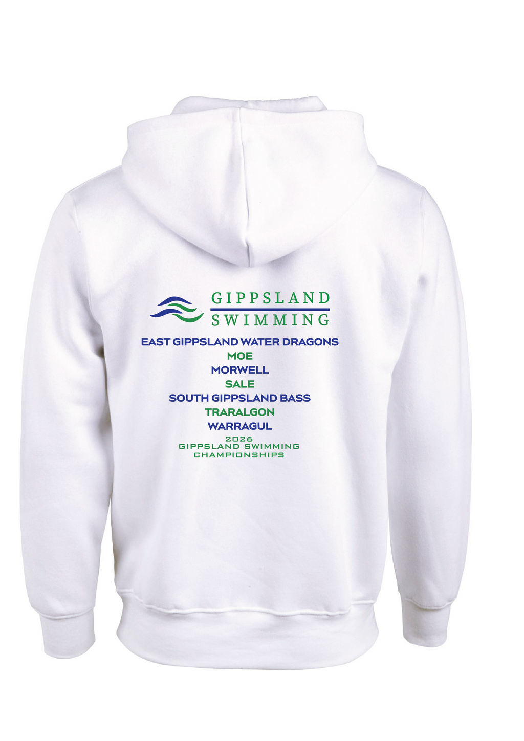 2026 GIPPSLAND CHAMPIONSHIP HOODIE - WHITE