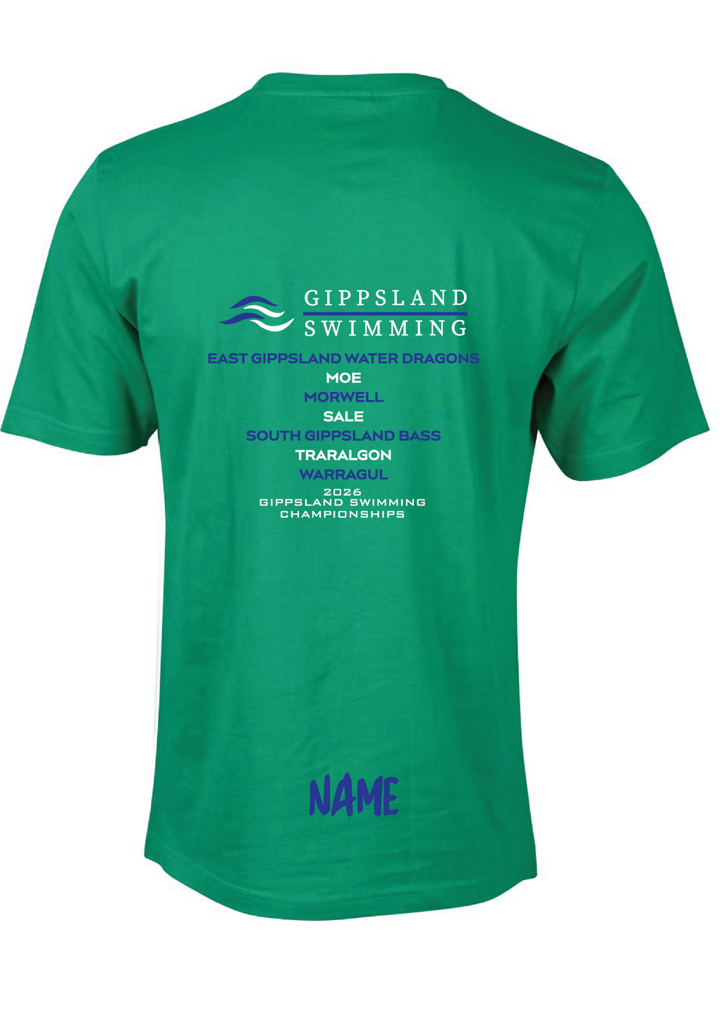 2026 GIPPSLAND CHAMPIONSHIPS SHORT SLEEVE TEE - GREEN