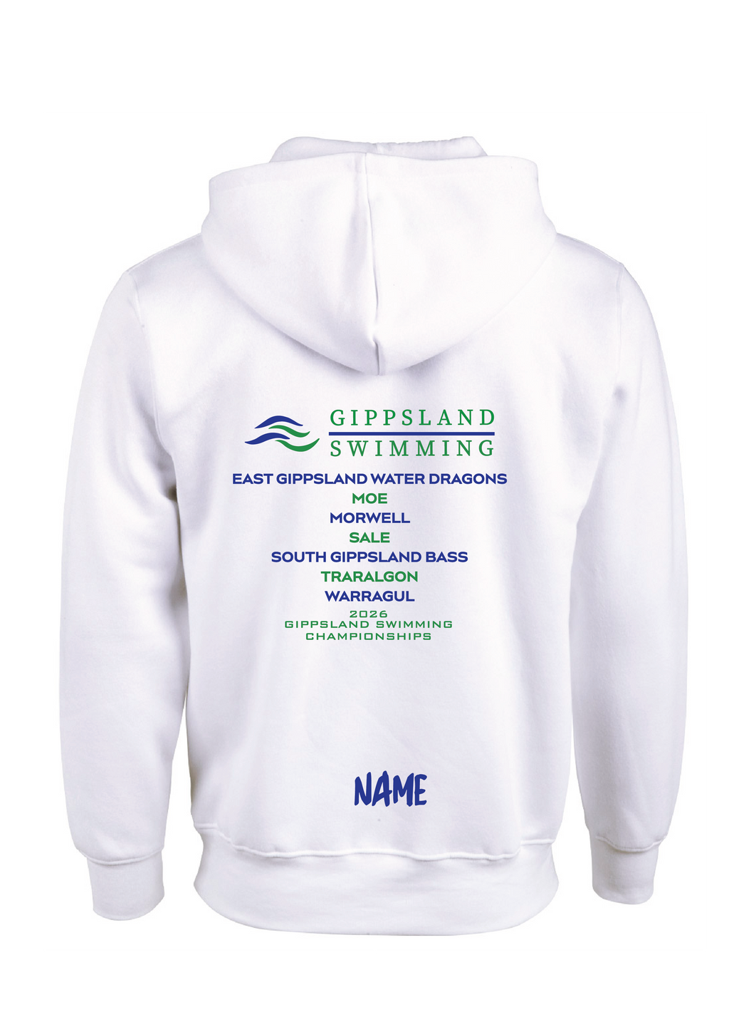 2026 GIPPSLAND CHAMPIONSHIP HOODIE - WHITE