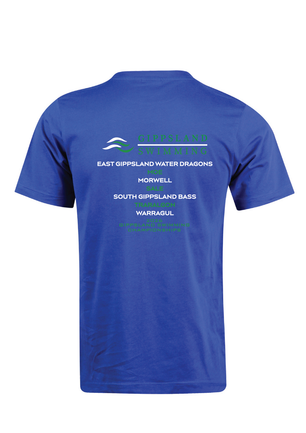 2026 GIPPSLAND CHAMPIONSHIPS SHORT SLEEVE TEE - BLUE