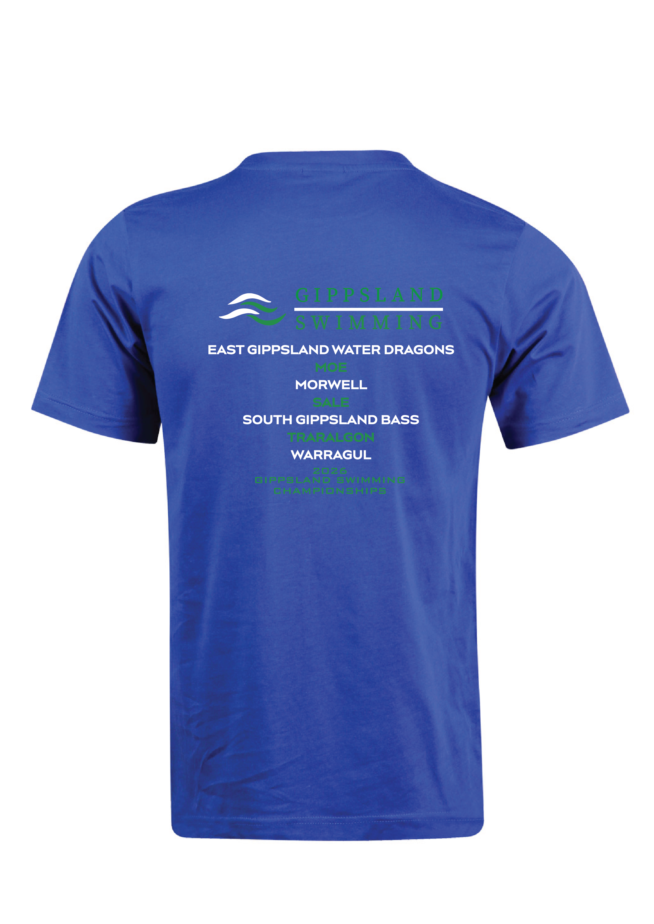 2026 GIPPSLAND CHAMPIONSHIPS SHORT SLEEVE TEE - BLUE