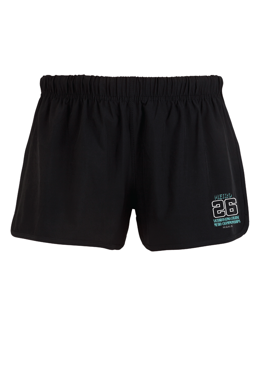 2026 VICTORIAN METRO LONG COURSE CHAMPIONSHIP -  WOMENS SHORTS - BLACK