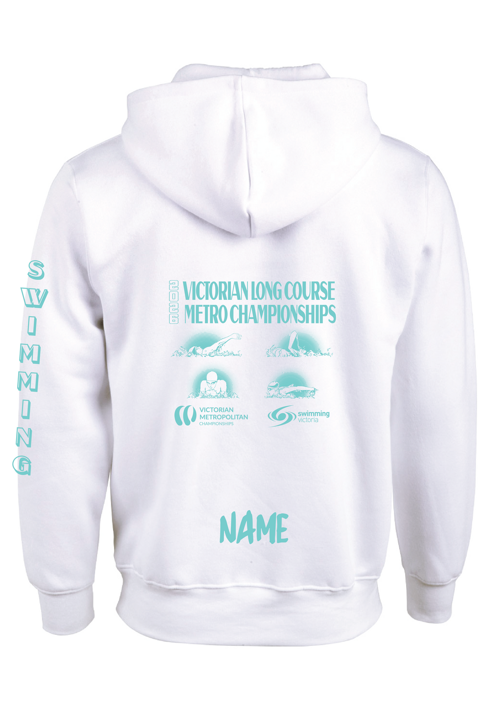 2026 VICTORIAN METRO LONG COURSE CHAMPIONSHIP HOODIE - WHITE