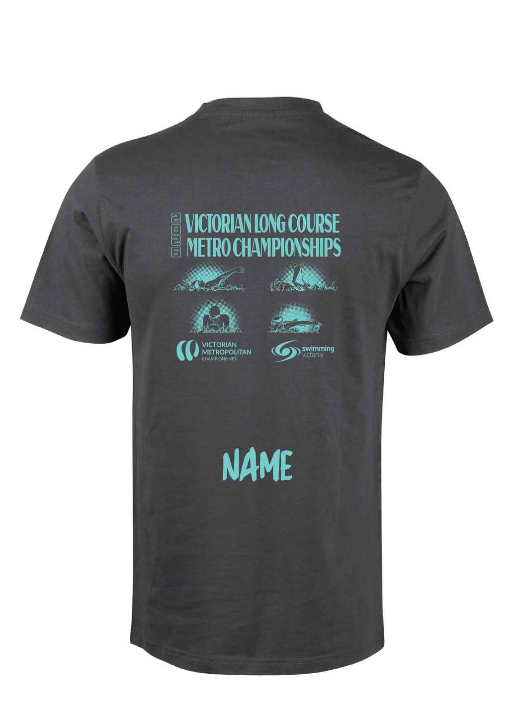 2026 VICTORIAN METRO LONG COURSE CHAMPIONSHIP TEE - Unisex & Women's Sizing - CHARCOAL