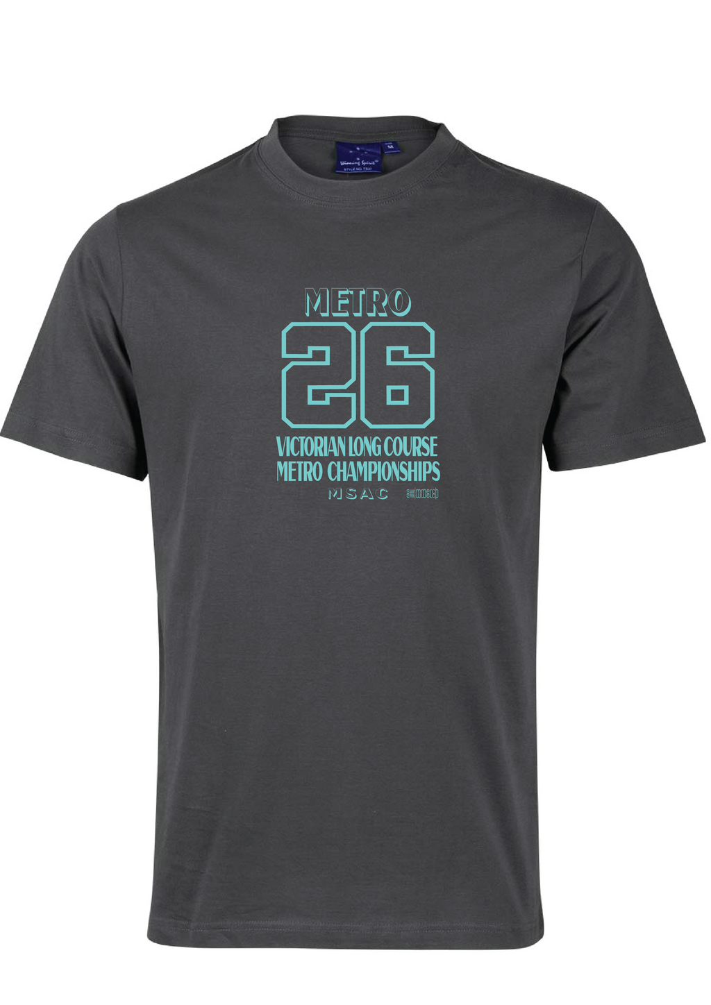2026 VICTORIAN METRO LONG COURSE CHAMPIONSHIP TEE - Unisex & Women's Sizing - CHARCOAL