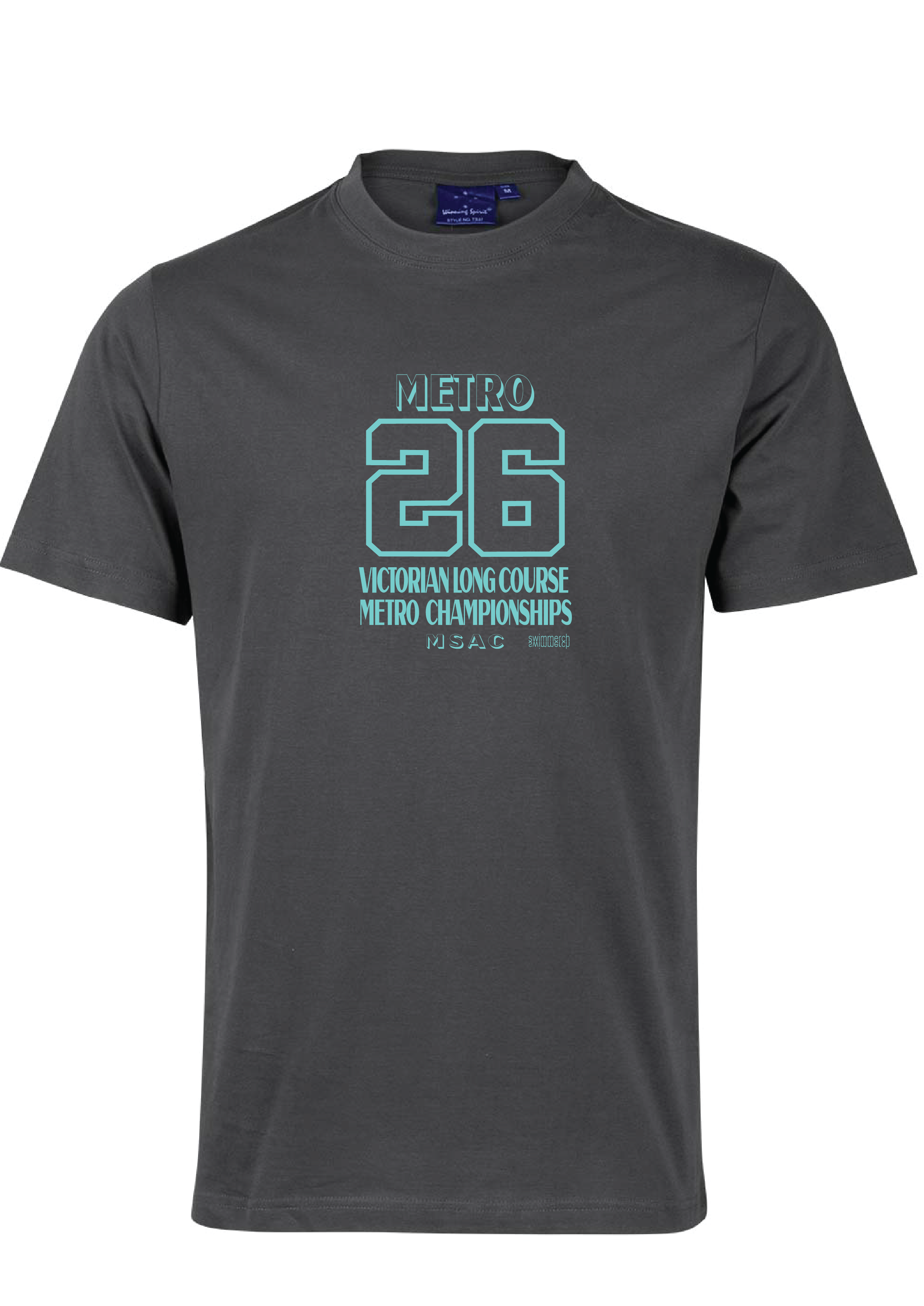2026 VICTORIAN METRO LONG COURSE CHAMPIONSHIP TEE - Unisex & Women's Sizing - CHARCOAL