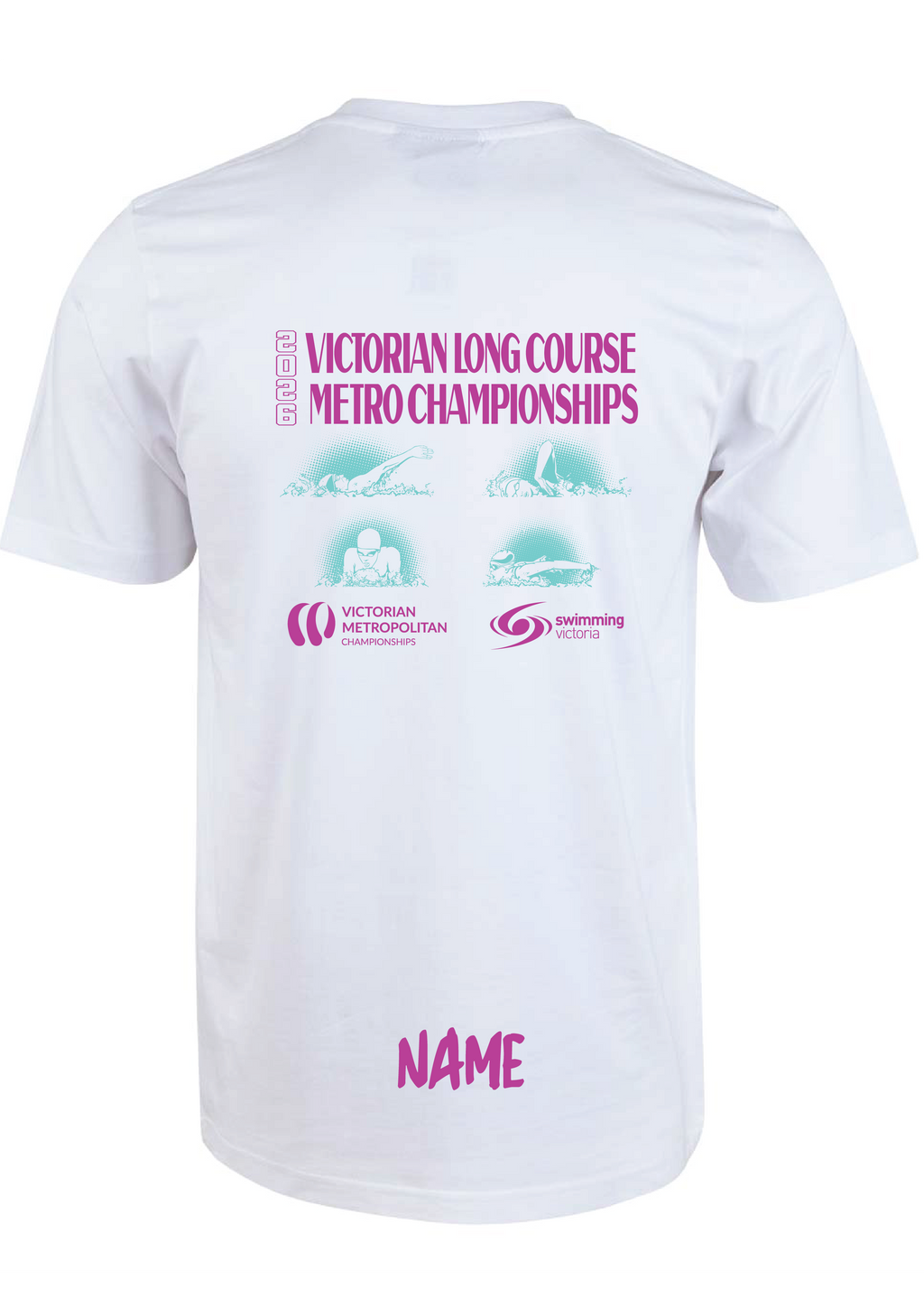 2026 VICTORIAN METRO LONG COURSE CHAMPIONSHIP TEE - Unisex & Women's Sizing - WHITE