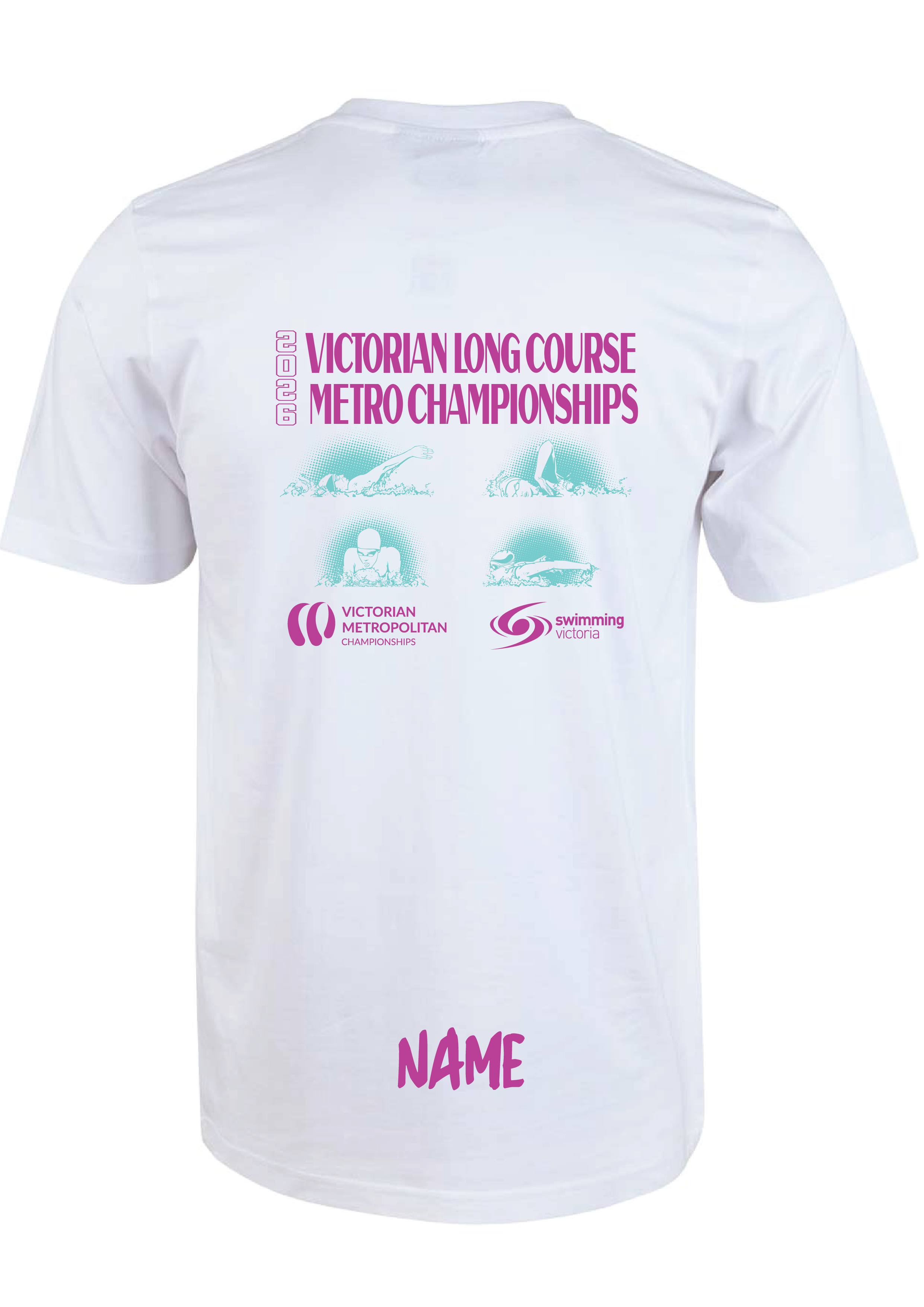 2026 VICTORIAN METRO LONG COURSE CHAMPIONSHIP TEE - Unisex & Women's Sizing - WHITE