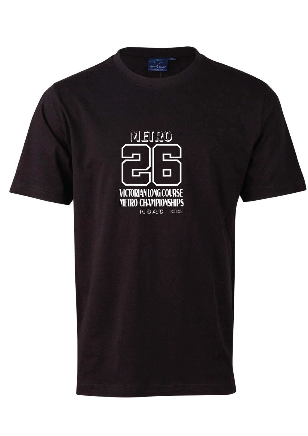 2026 VICTORIAN METRO LONG COURSE CHAMPIONSHIP TEE - Unisex & Women's Sizing - BLACK