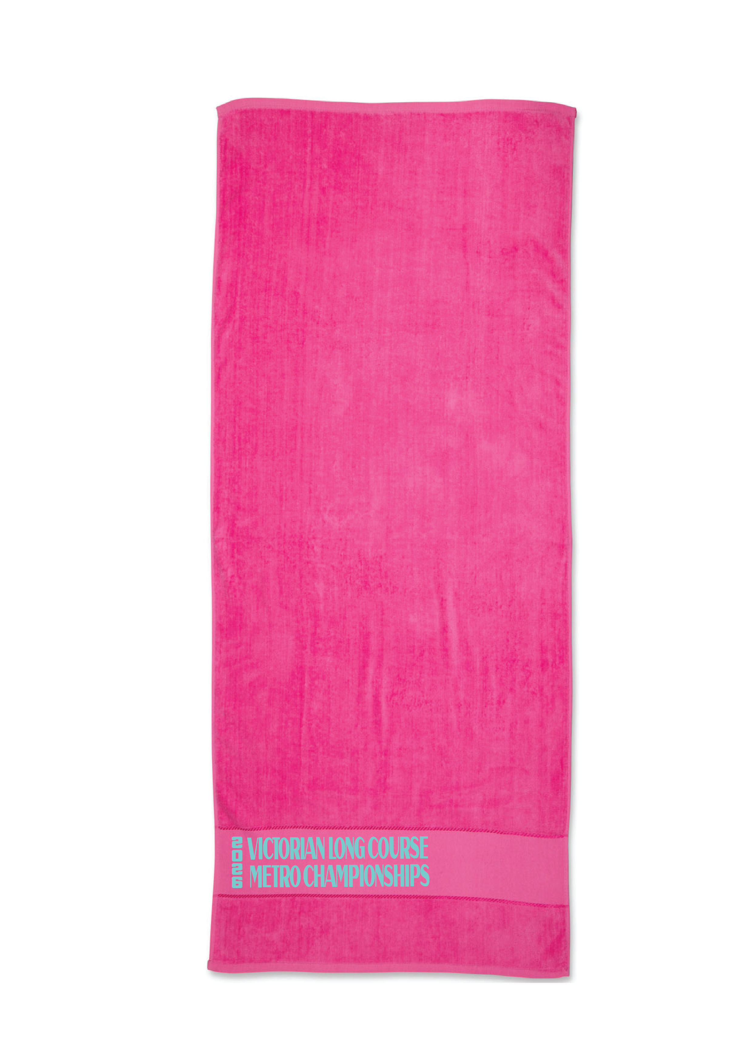 2026 VICTORIAN METRO LONG COURSE CHAMPIONSHIP TOWEL - PINK