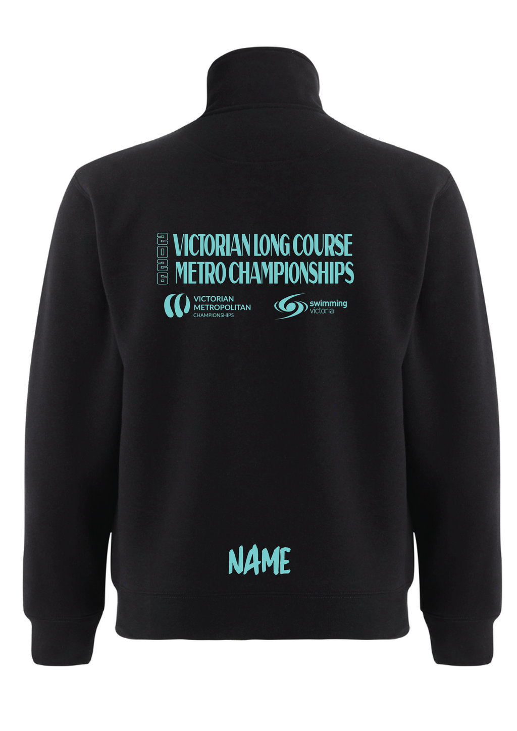 2026 VICTORIAN METRO LONG COURSE CHAMPIONSHIP 1/4 ZIP SWEAT TOP - BLACK