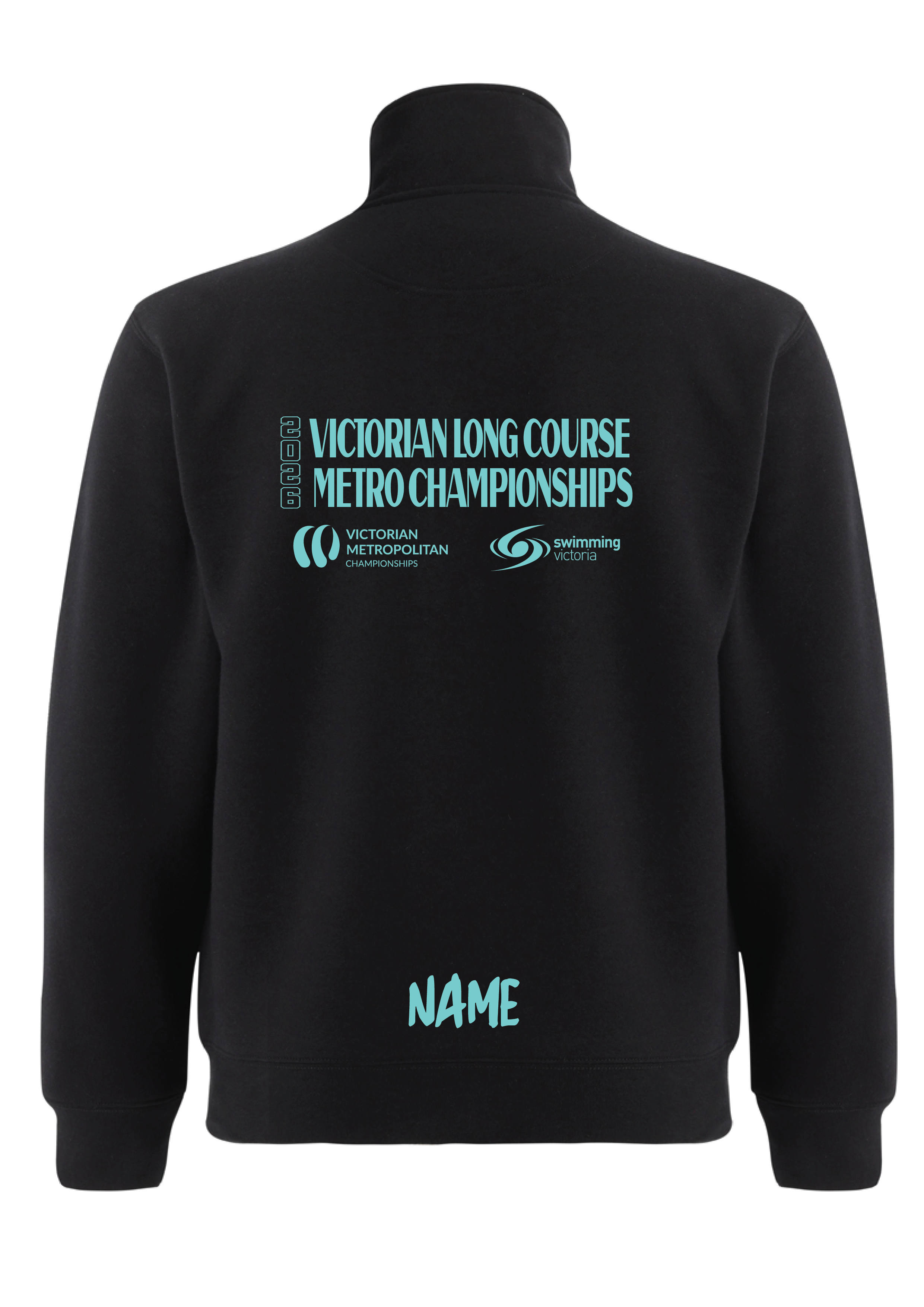 2026 VICTORIAN METRO LONG COURSE CHAMPIONSHIP 1/4 ZIP SWEAT TOP - BLACK