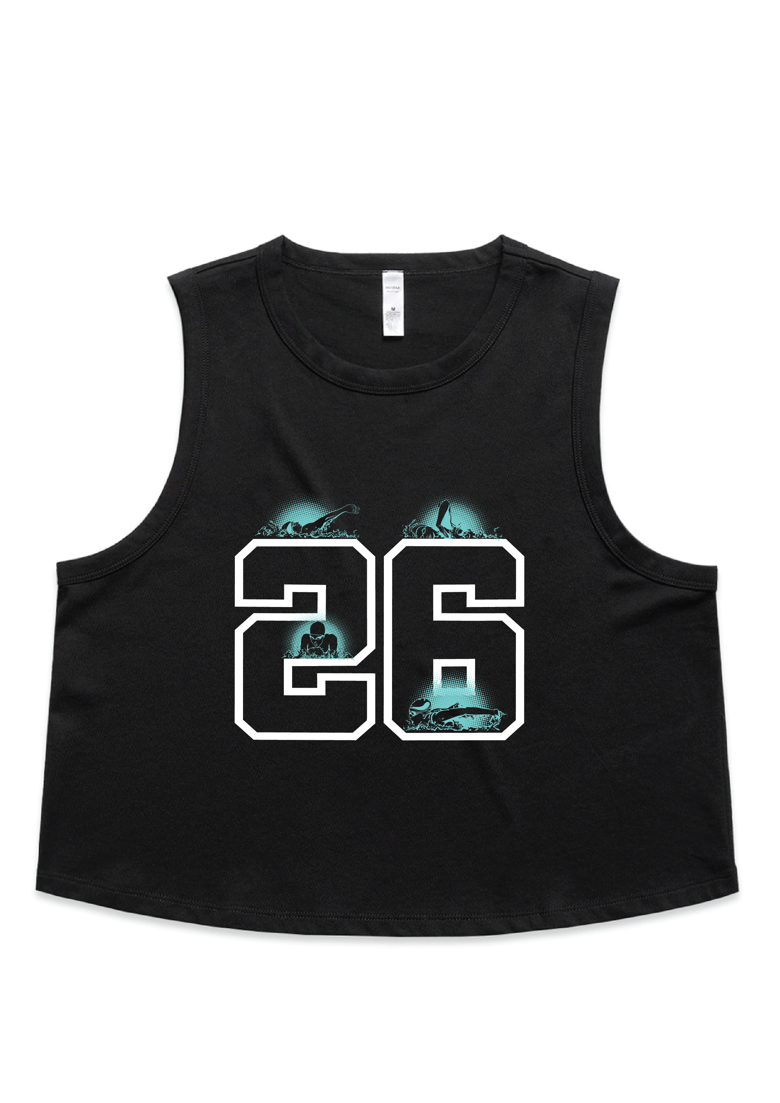 2026 VICTORIAN METRO LONG COURSE CHAMPIONSHIP CROP TANK - BLACK