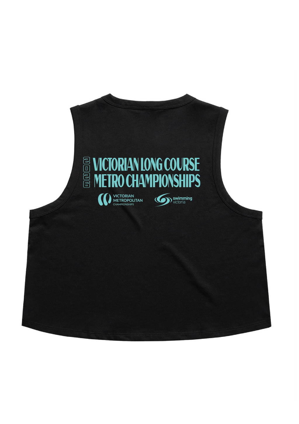2026 VICTORIAN METRO LONG COURSE CHAMPIONSHIP CROP TANK - BLACK