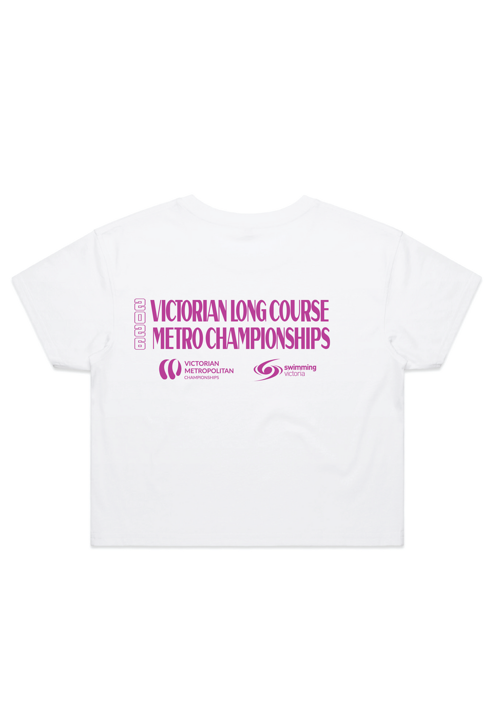 2026 VICTORIAN COUNTRY LONG COURSE CHAMPIONSHIP CROP SHORT SLEEVE TEE - WHITE (Copy)