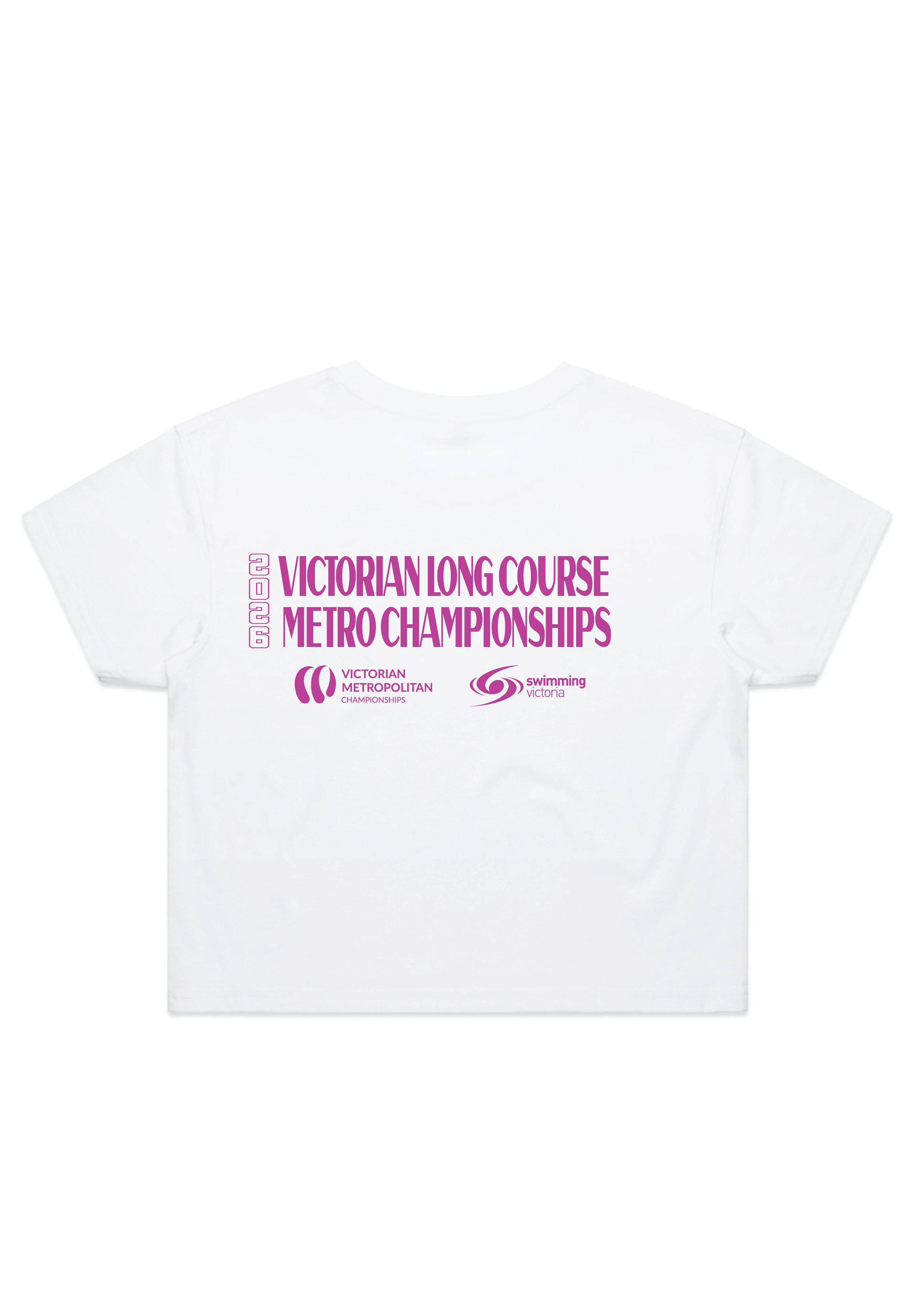 2026 VICTORIAN COUNTRY LONG COURSE CHAMPIONSHIP CROP SHORT SLEEVE TEE - WHITE (Copy)