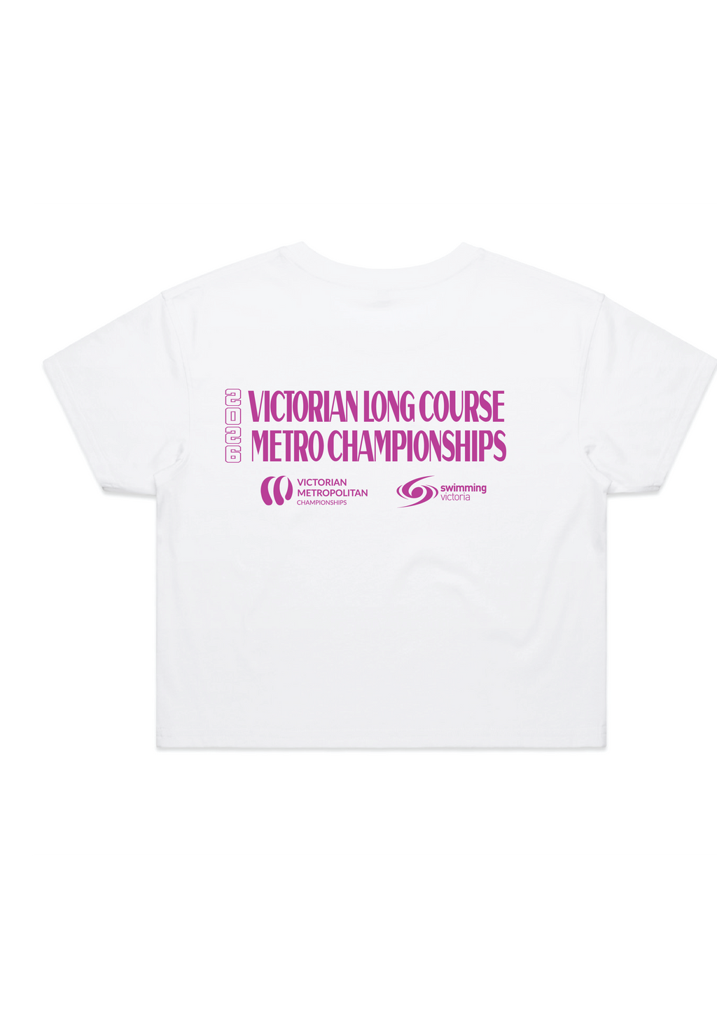 2026 VICTORIAN COUNTRY LONG COURSE CHAMPIONSHIP CROP SHORT SLEEVE TEE - WHITE (Copy)