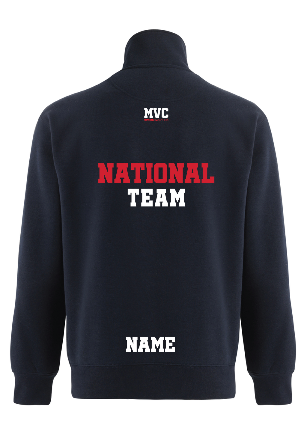 MVC NATIONAL TEAM 1/4 ZIP SWEAT TOP - NAVY