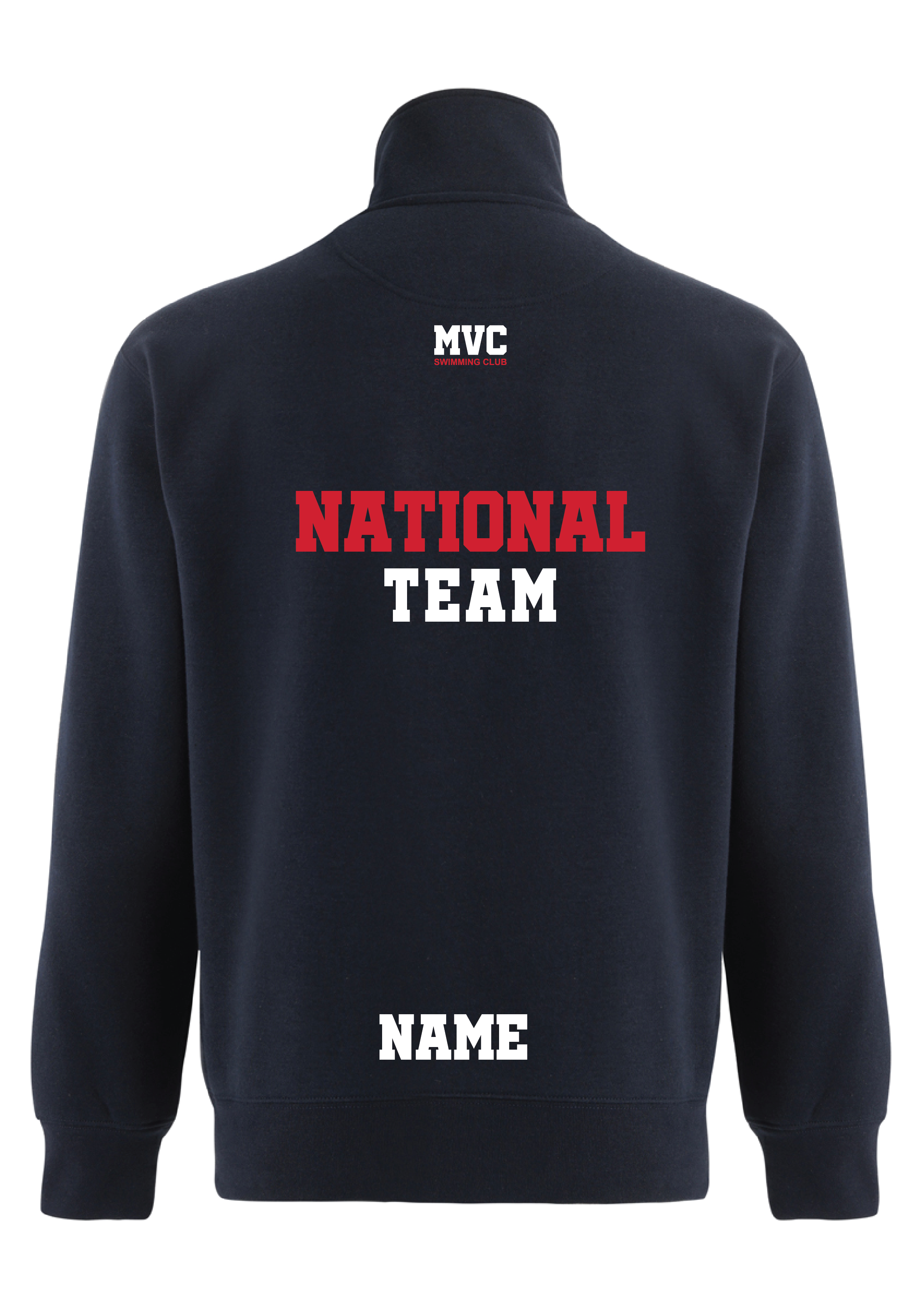 MVC NATIONAL TEAM 1/4 ZIP SWEAT TOP - NAVY