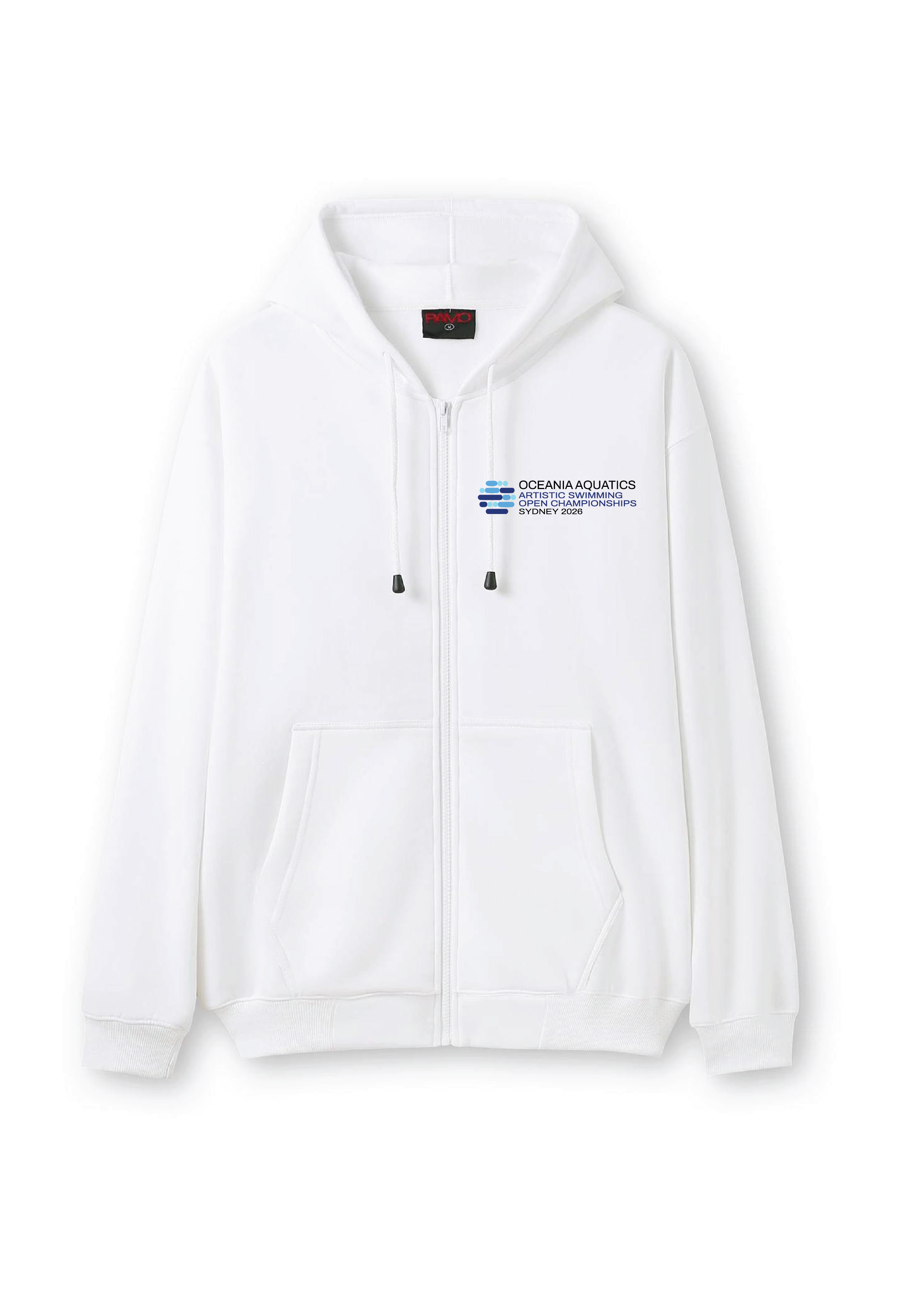 2026 Oceania Artistic Swimming Championships Zip Thru Hoodie - White