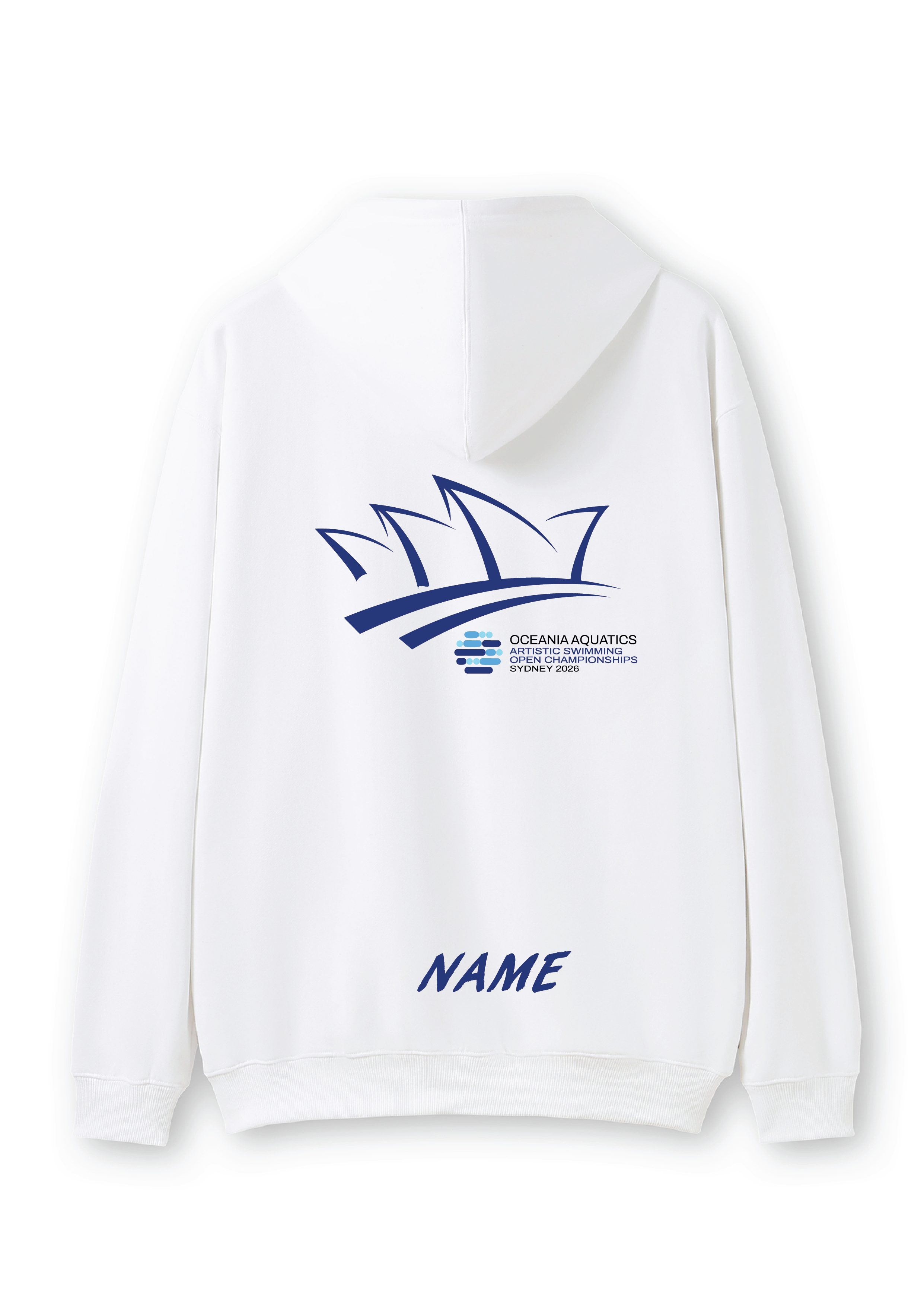 2026 Oceania Artistic Swimming Championships Zip Thru Hoodie - White