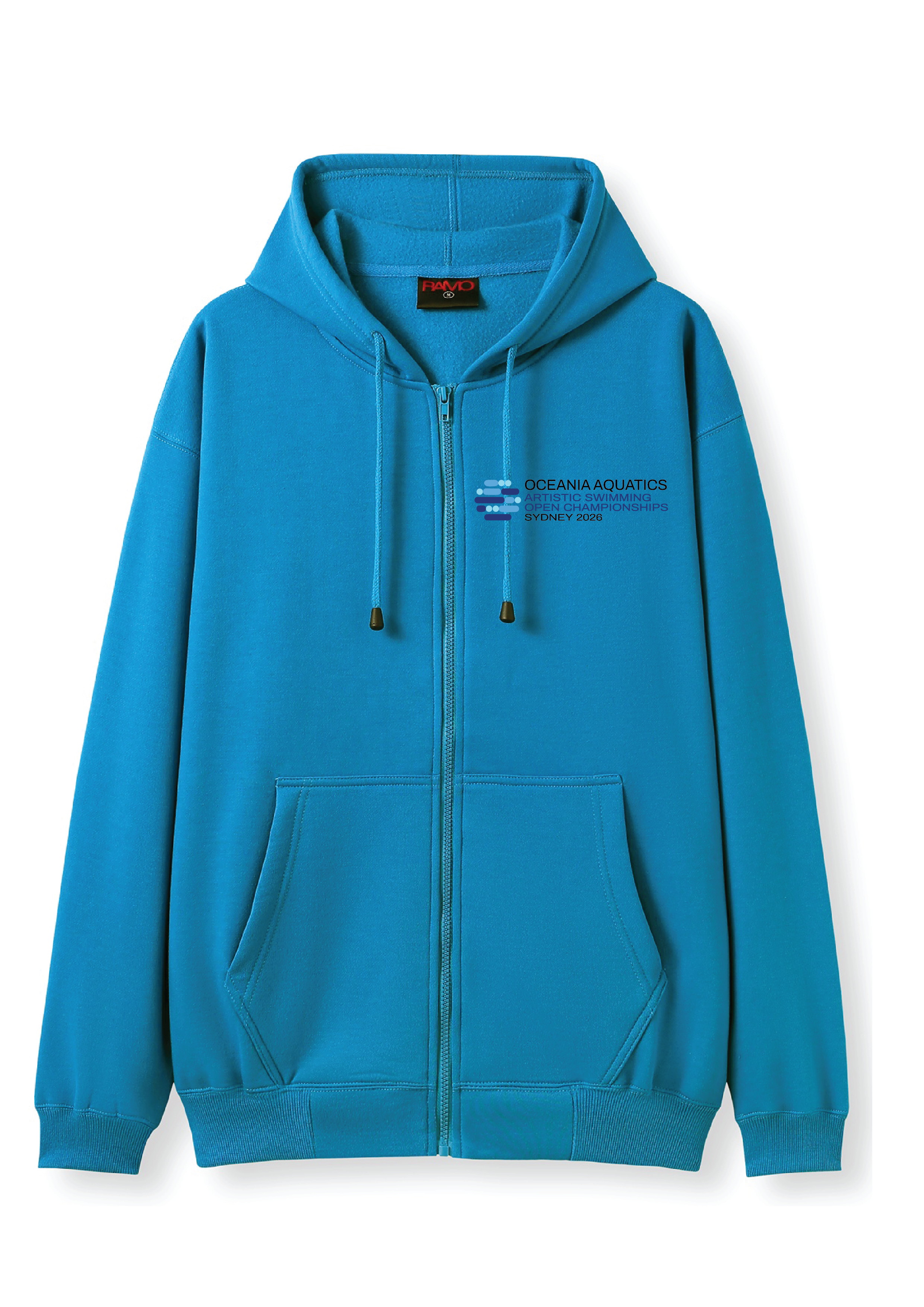 2026 Oceania Artistic Swimming Championships Zip Thru Hoodie - Blue