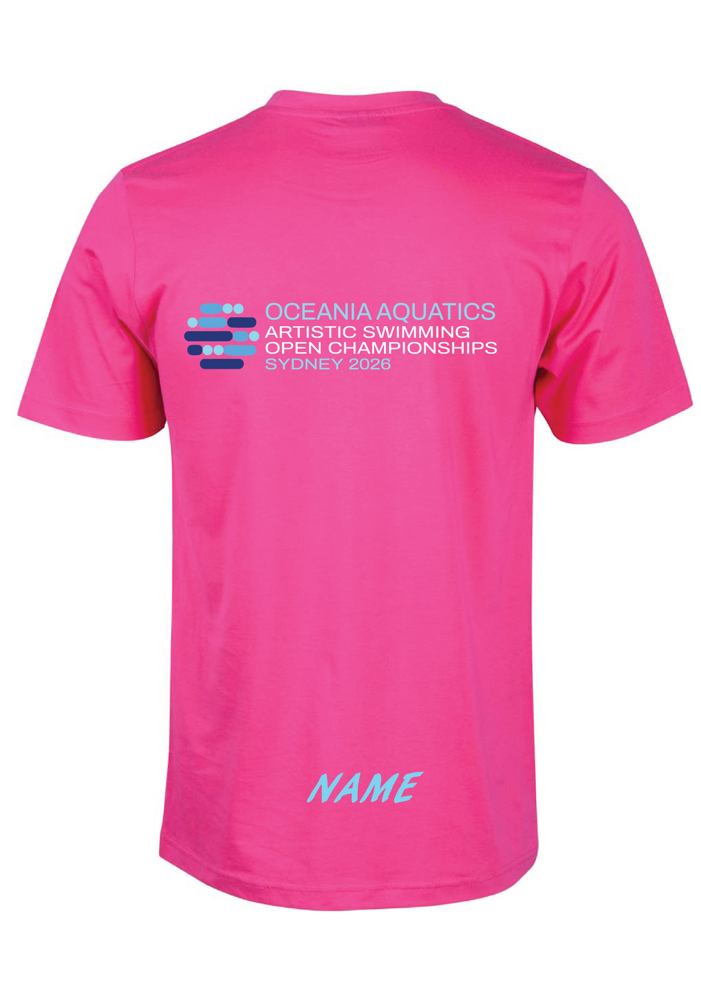 2026 Oceania Artistic Swimming Championships Tee Unisex & Women's Sizing - Fuchsia