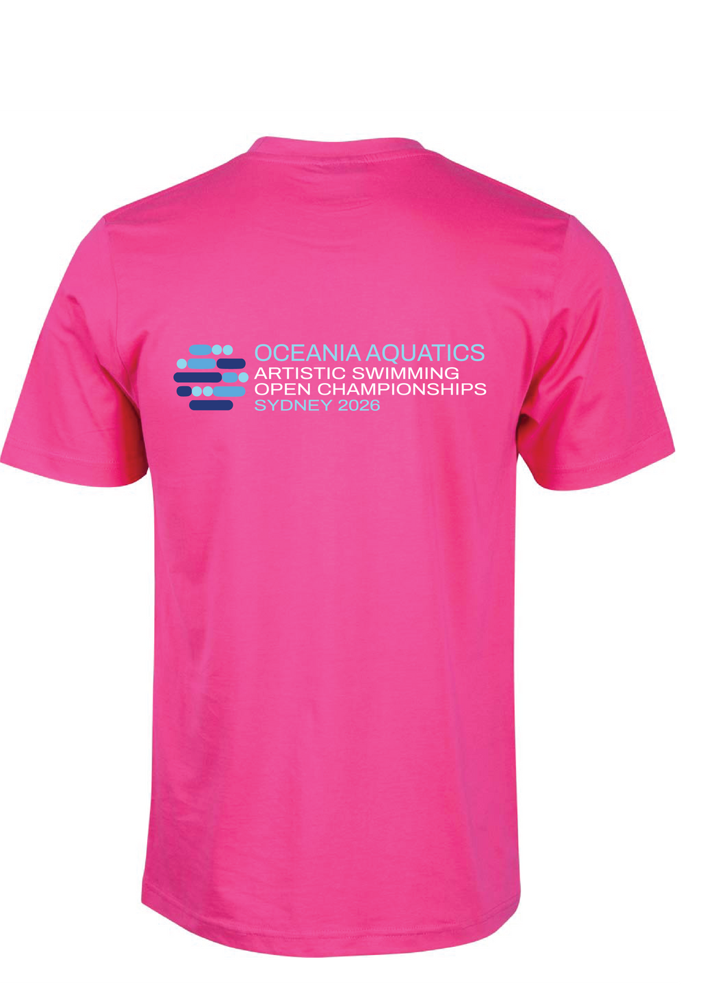 2026 Oceania Artistic Swimming Championships Tee Unisex & Women's Sizing - Fuchsia