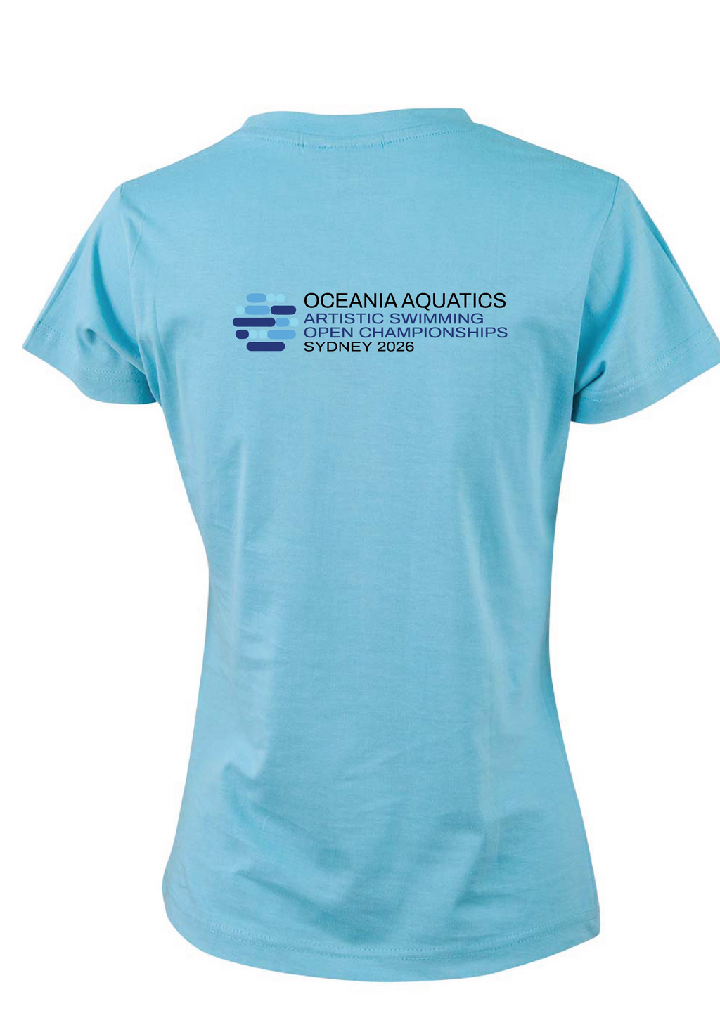 2026 Oceania Artistic Swimming Championships Tee Unisex & Women's Sizing - Pale Blue