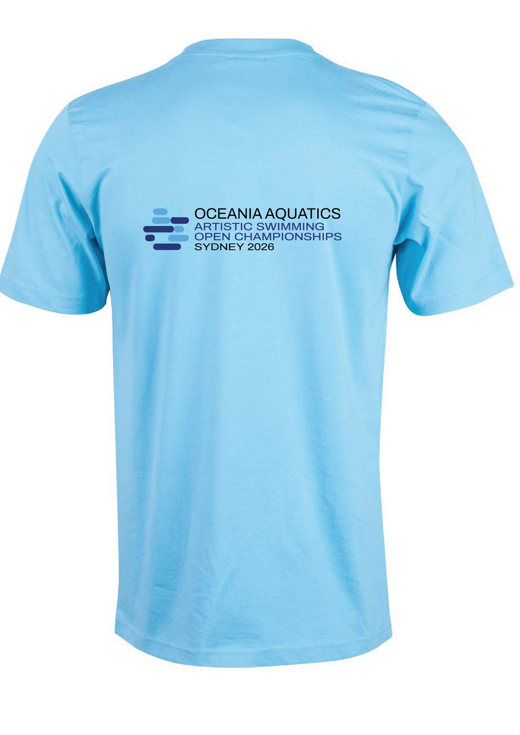 2026 Oceania Artistic Swimming Championships Tee Unisex & Women's Sizing - Pale Blue
