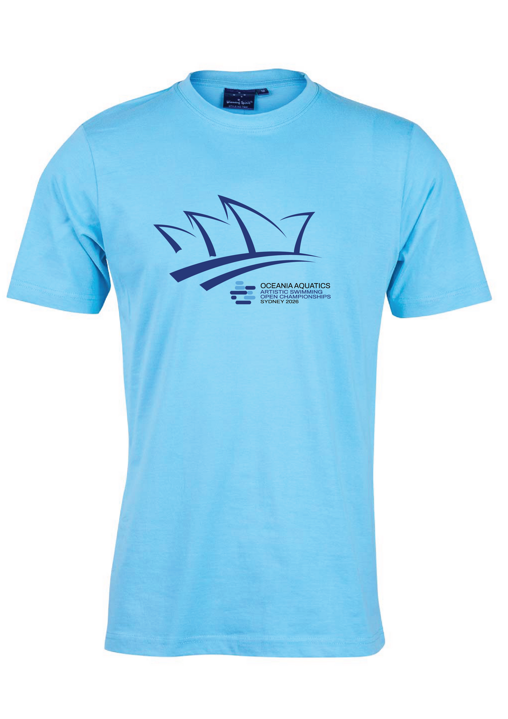 2026 Oceania Artistic Swimming Championships Tee Unisex & Women's Sizing - Pale Blue