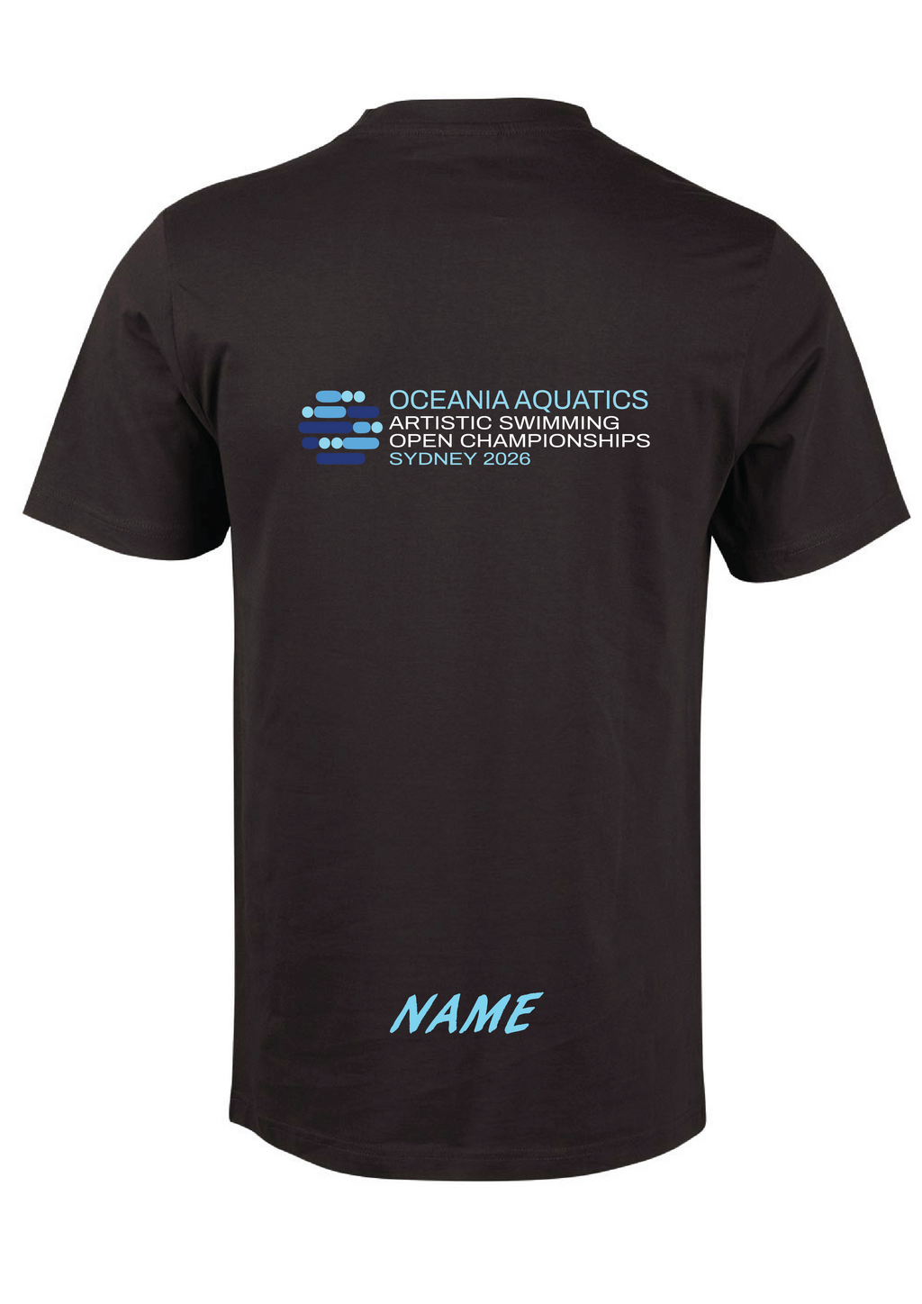 2026 Oceania Artistic Swimming Championships Tee Unisex & Women's Sizing - Black