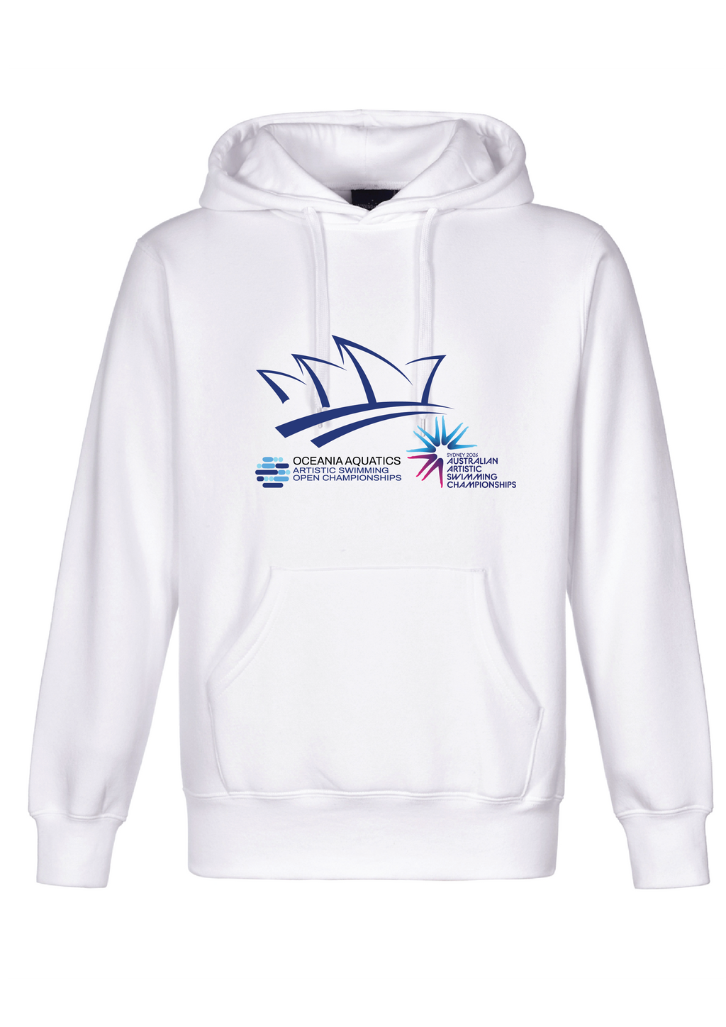 2026 Oceania Open & Australian Artistic Swimming Championships Hoodie - White
