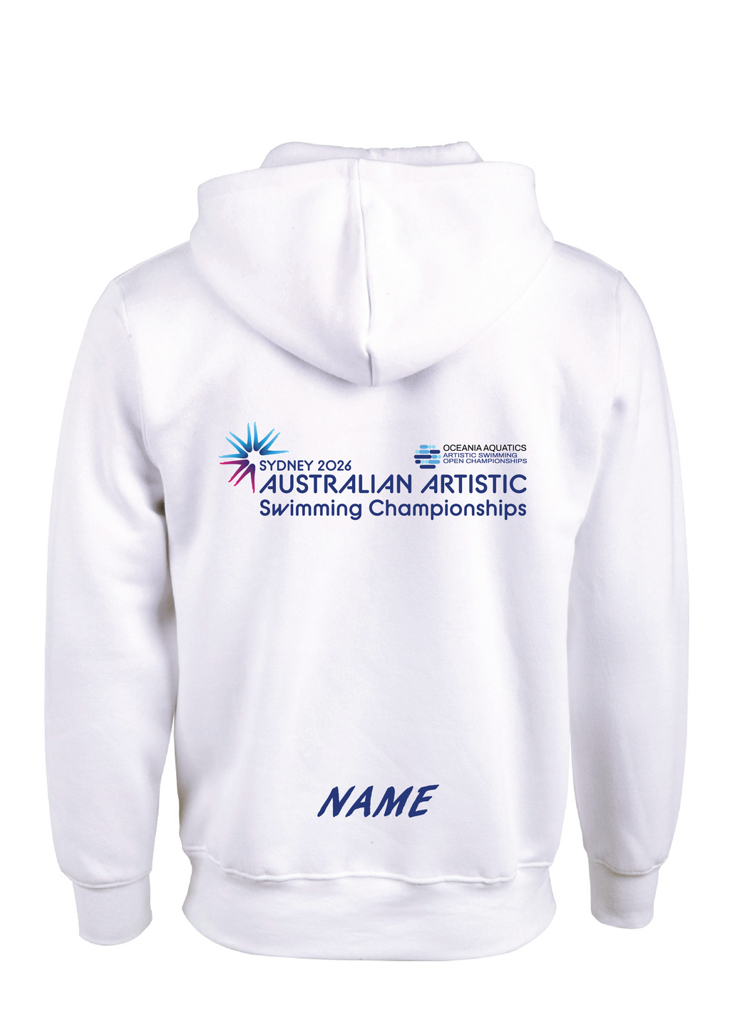 2026 Oceania Open & Australian Artistic Swimming Championships Hoodie - White