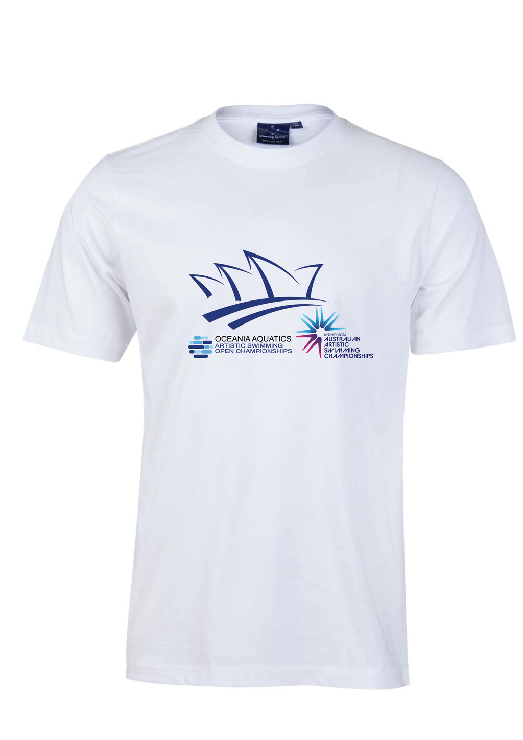 2026 Oceania Open & Australian Artistic Swimming Championships Tee Unisex & Women's Sizing - White
