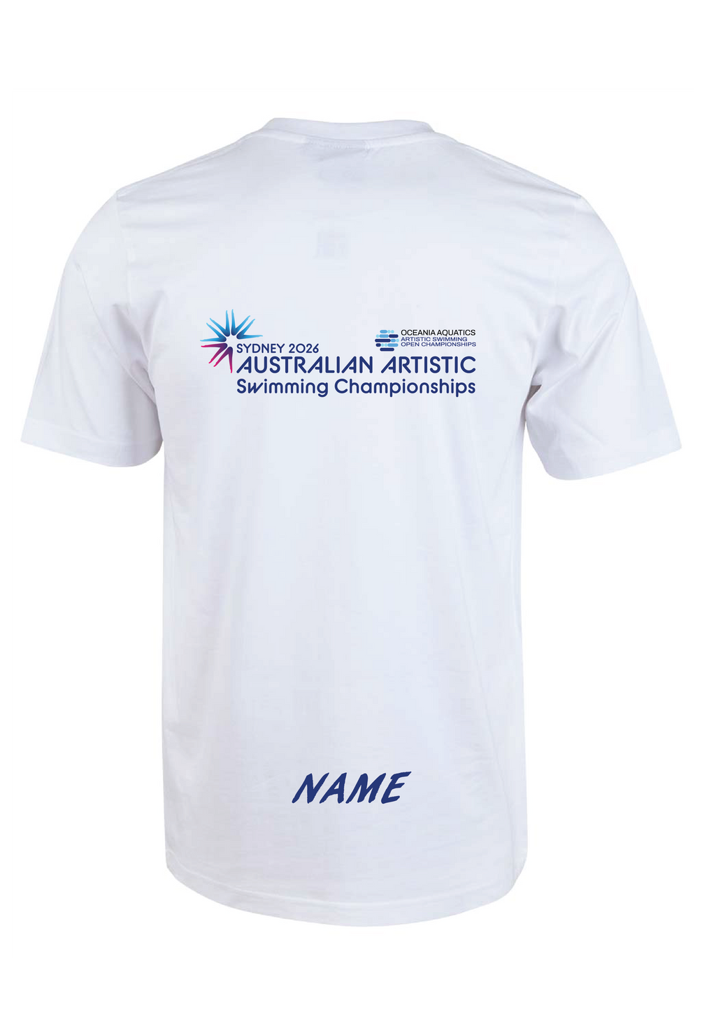 2026 Oceania Open & Australian Artistic Swimming Championships Tee Unisex & Women's Sizing - White