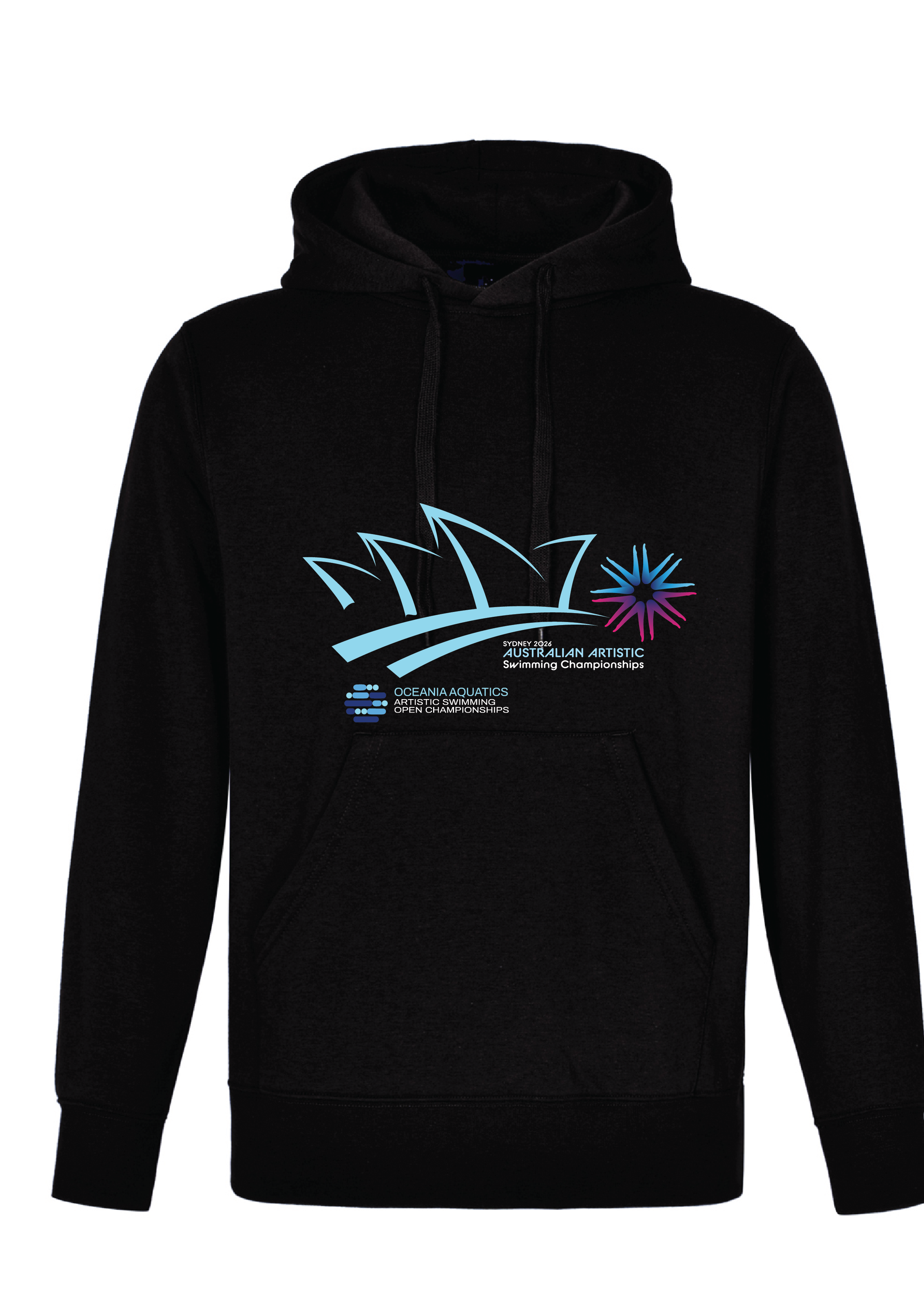 2026 Oceania Open & Australian Artistic Swimming Championships Hoodie - Black
