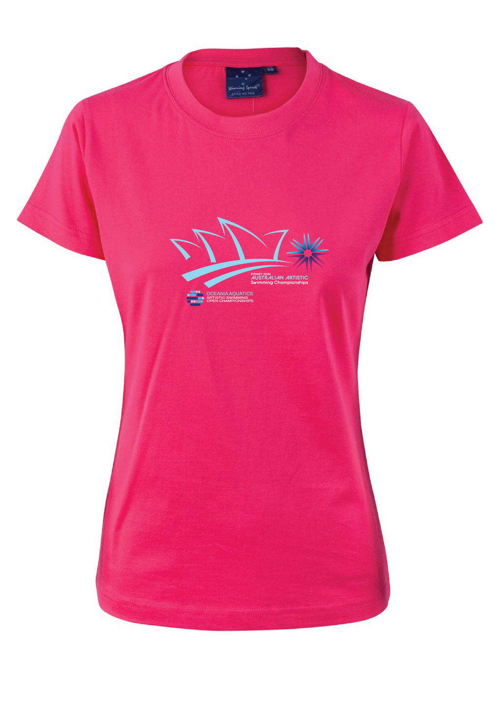 2026 Oceania Open & Australian Artistic Swimming Championships Tee Unisex & Women's Sizing - Fuchsia