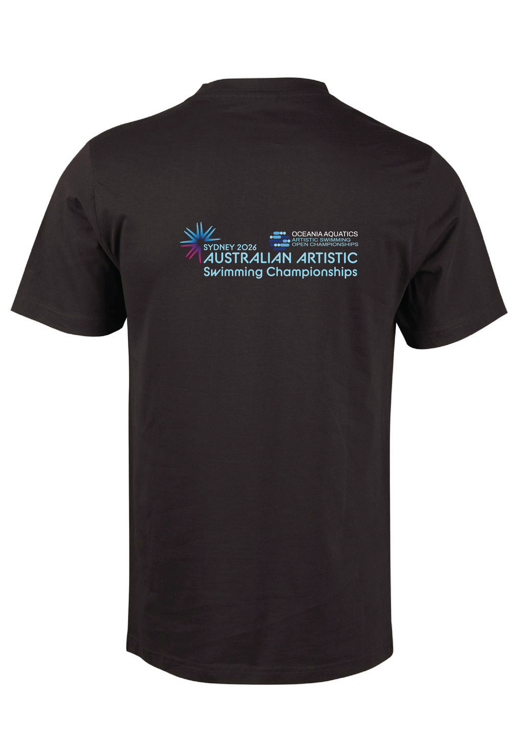 2026 Oceania Open & Australian Artistic Swimming Championships Tee Unisex & Women's Sizing - Black