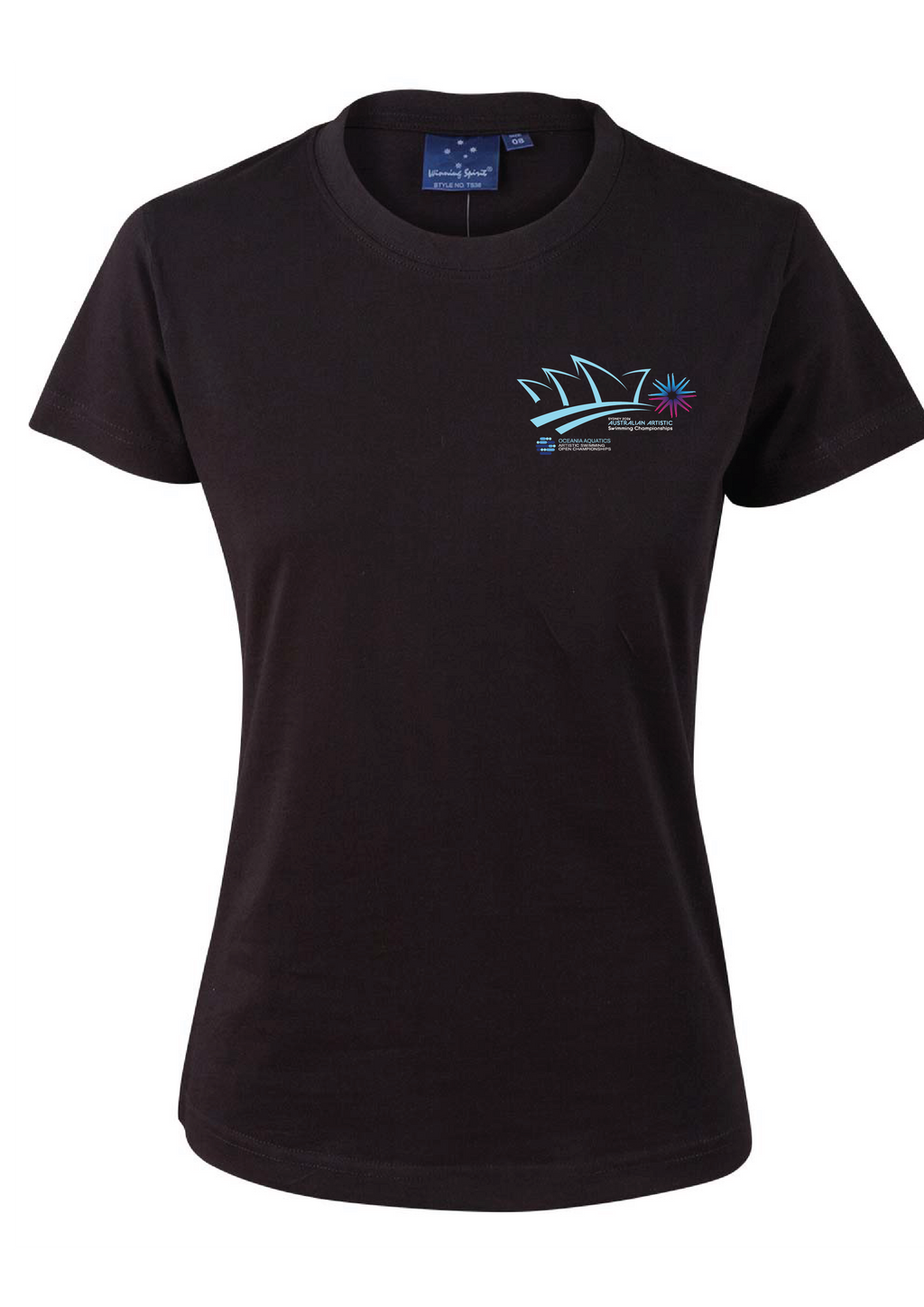 2026 Oceania Open & Australian Artistic Swimming Championships Tee Unisex & Women's Sizing - Black