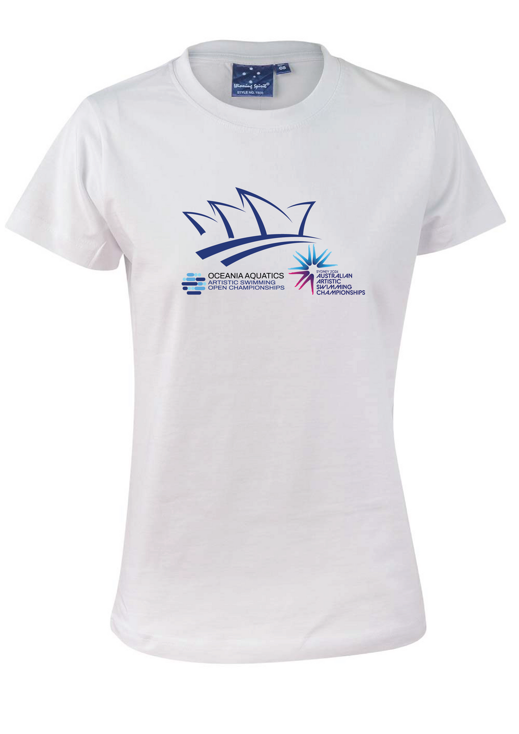 2026 Oceania Open & Australian Artistic Swimming Championships Tee Unisex & Women's Sizing - White