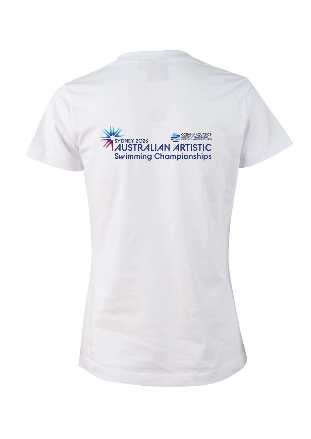 2026 Oceania Open & Australian Artistic Swimming Championships Tee Unisex & Women's Sizing - White