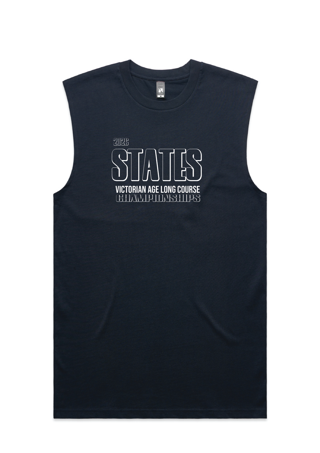 2026 VICTORIAN AGE LONG COURSE CHAMPIONSHIPS SLEEVELESS TANK UNISEX - NAVY